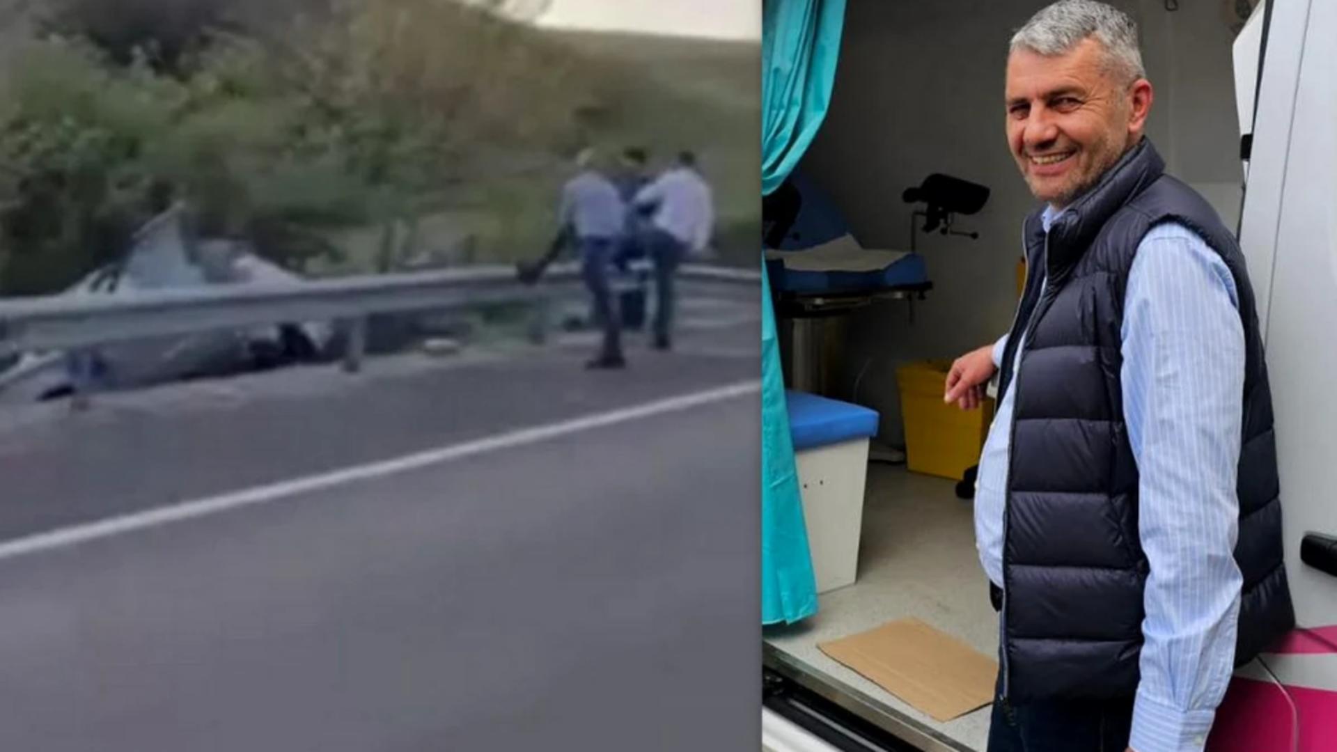 Accidentul suspect al fostului prefect al Hunedoarei l-a pus pe oficial pe gânduri. Foto: Facebook / hd365.