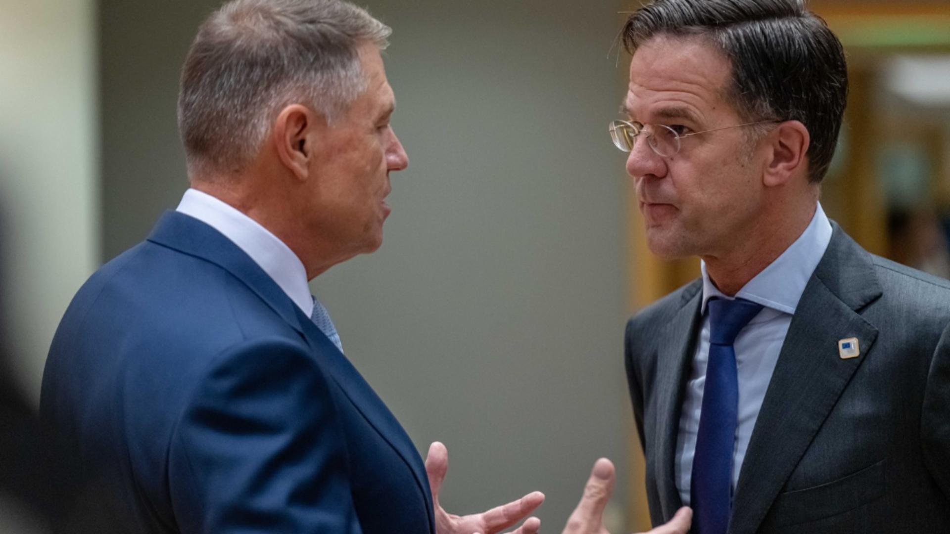 Cine va câștiga duelul pentru șefia NATO? Rutte sau Iohannis? Foto/Profimedia