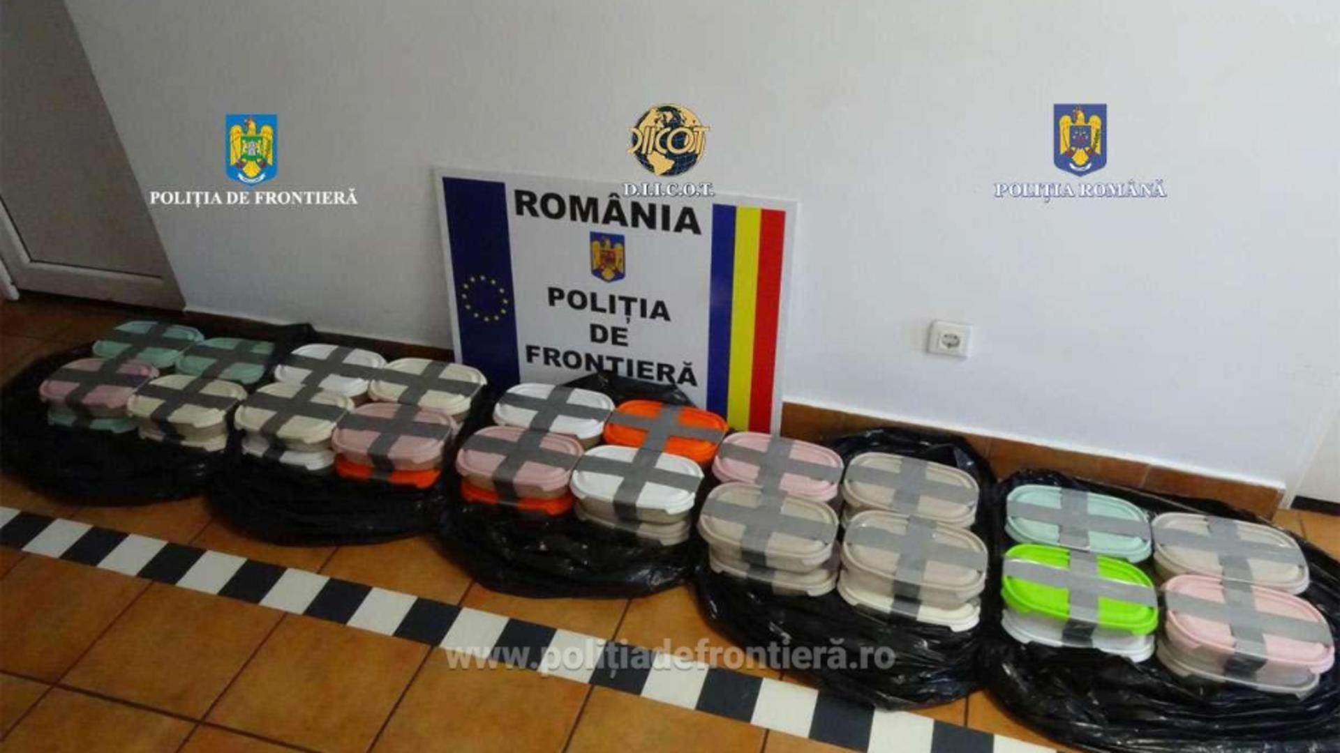 Șofer bulgar, arestat 30 zile pentru că a încercat să transporte prin PTF Calafat droguri în valoare de 8 milioane de lei/ Poliția Română