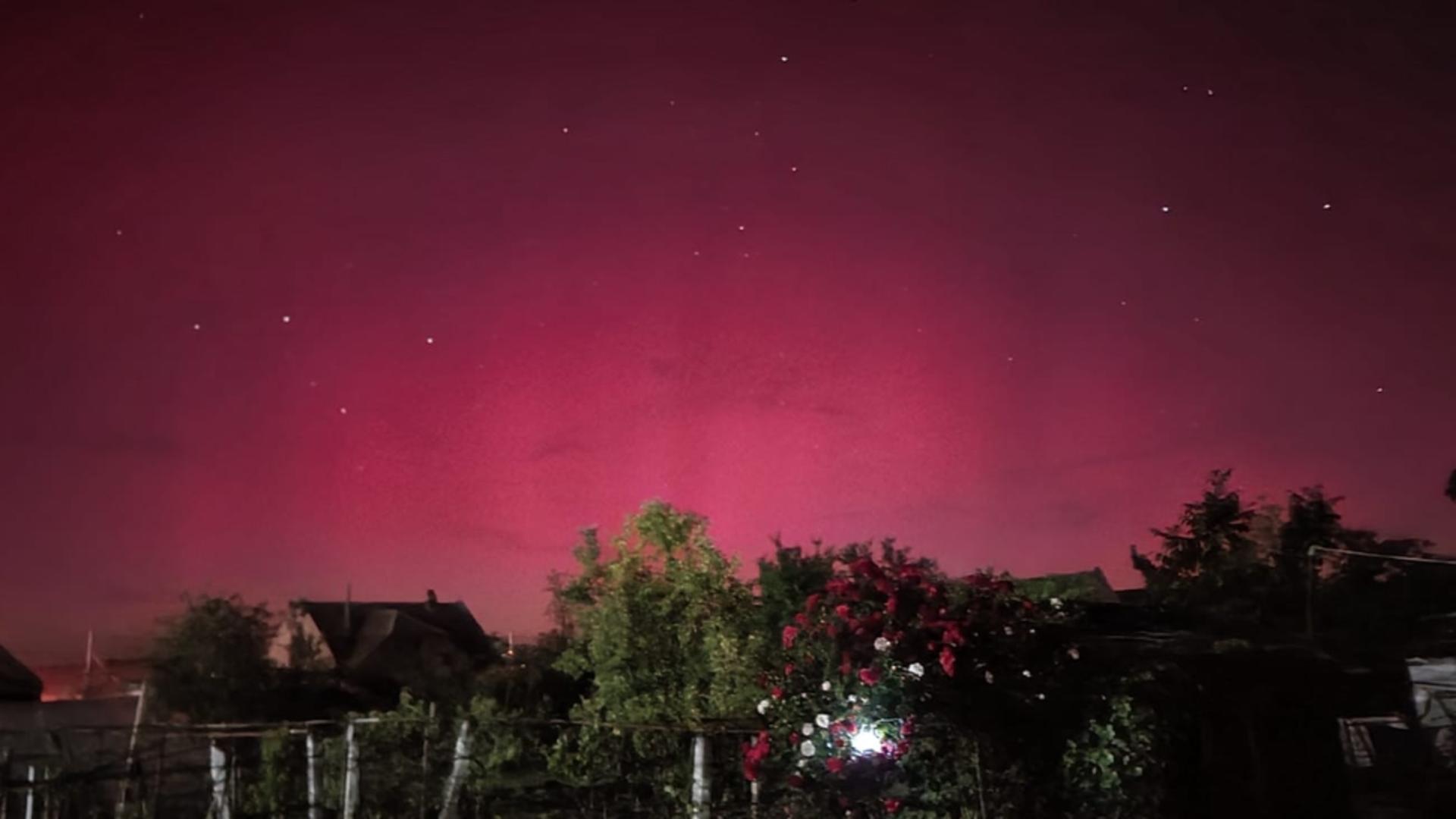 Aurora boreala in Romania