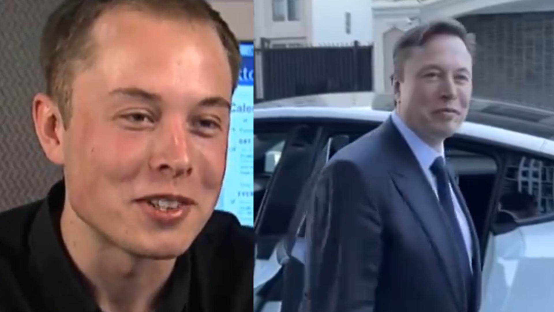 Elon Musk în 1998 si 2024