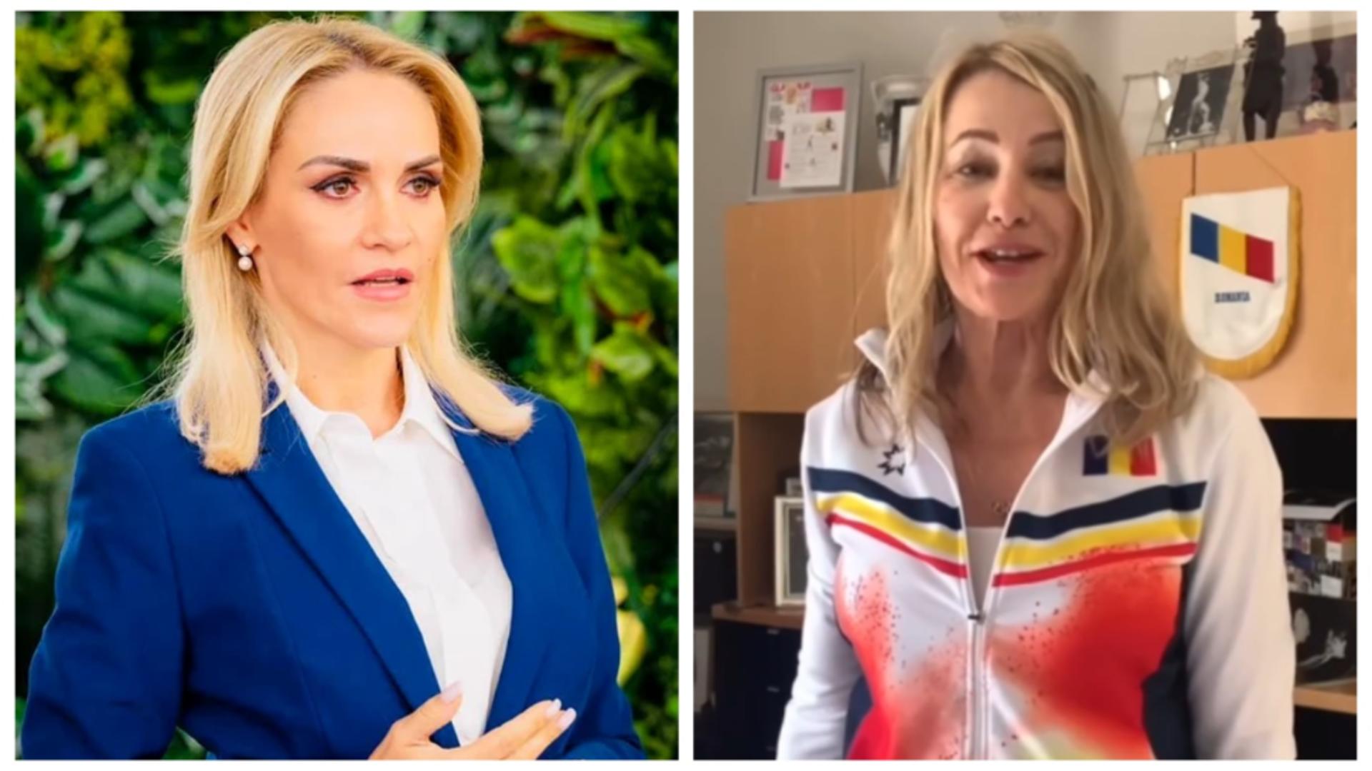 Gabriela Firea, susținută de Nadia Comăneci:”O cunosc pe Gabi de când era în presă”