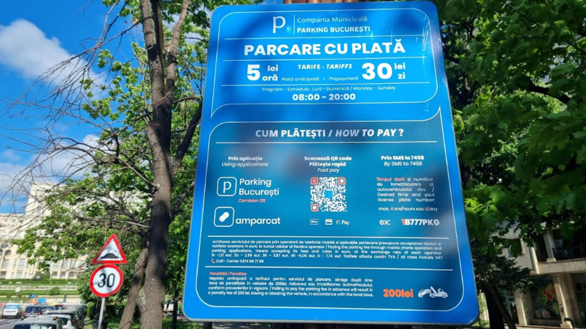 Cum poți să iei amendă în București, chiar dacă ai plătit parcarea. Noile schimbări făcute de funcționari