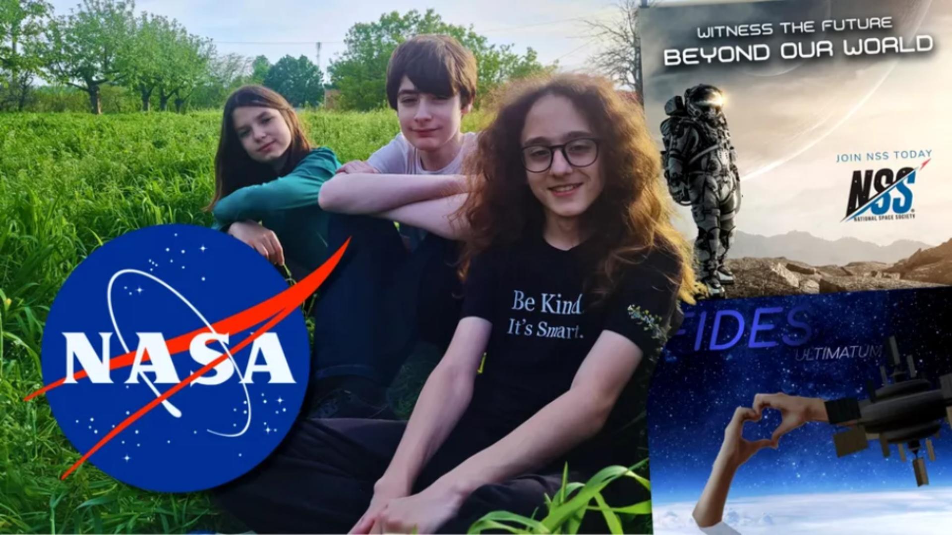 Sebastian Vaia, Mihnea Necula și Sebastian Toader i-au impresionat pe americanii de la NSS și NASA cu proiectul unei așezări umane în spațiu