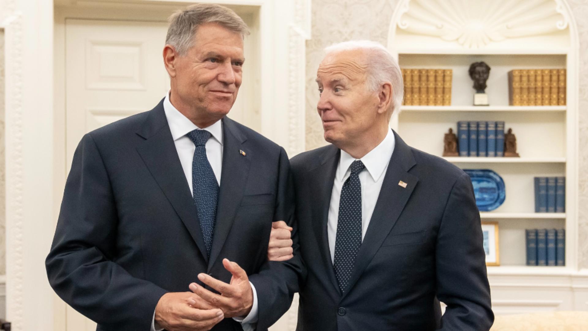 Klaus Iohannis și-a anunțat candidatura în martie, dar n-a reușit să-l convingă pe Joe Biden / Foto: Administrația Prezidențială