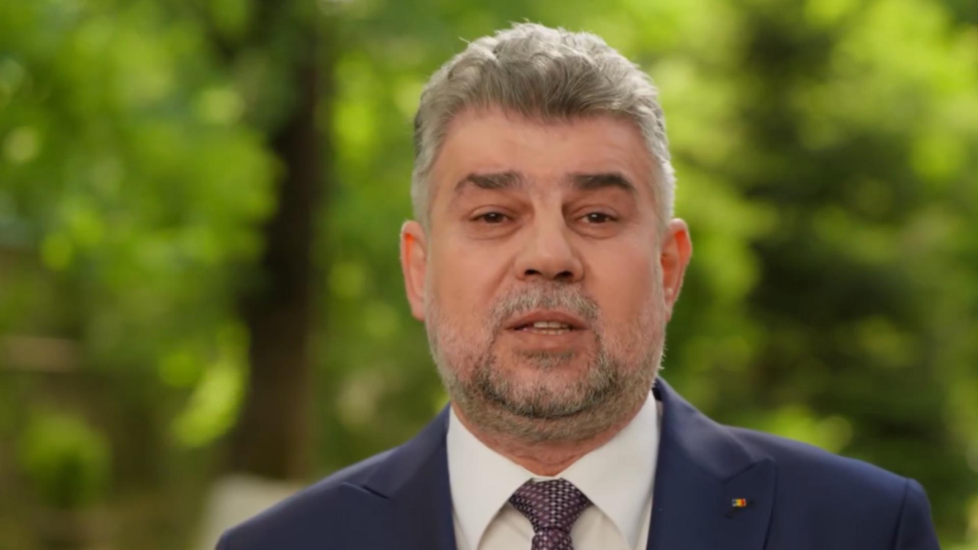 Șeful Guvernului și al PSD a transmis un mesaj video