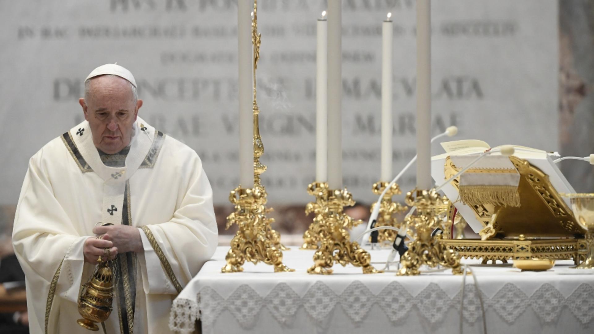 Mesajul de Paște al Papei Francisc. Foto/Profimedia