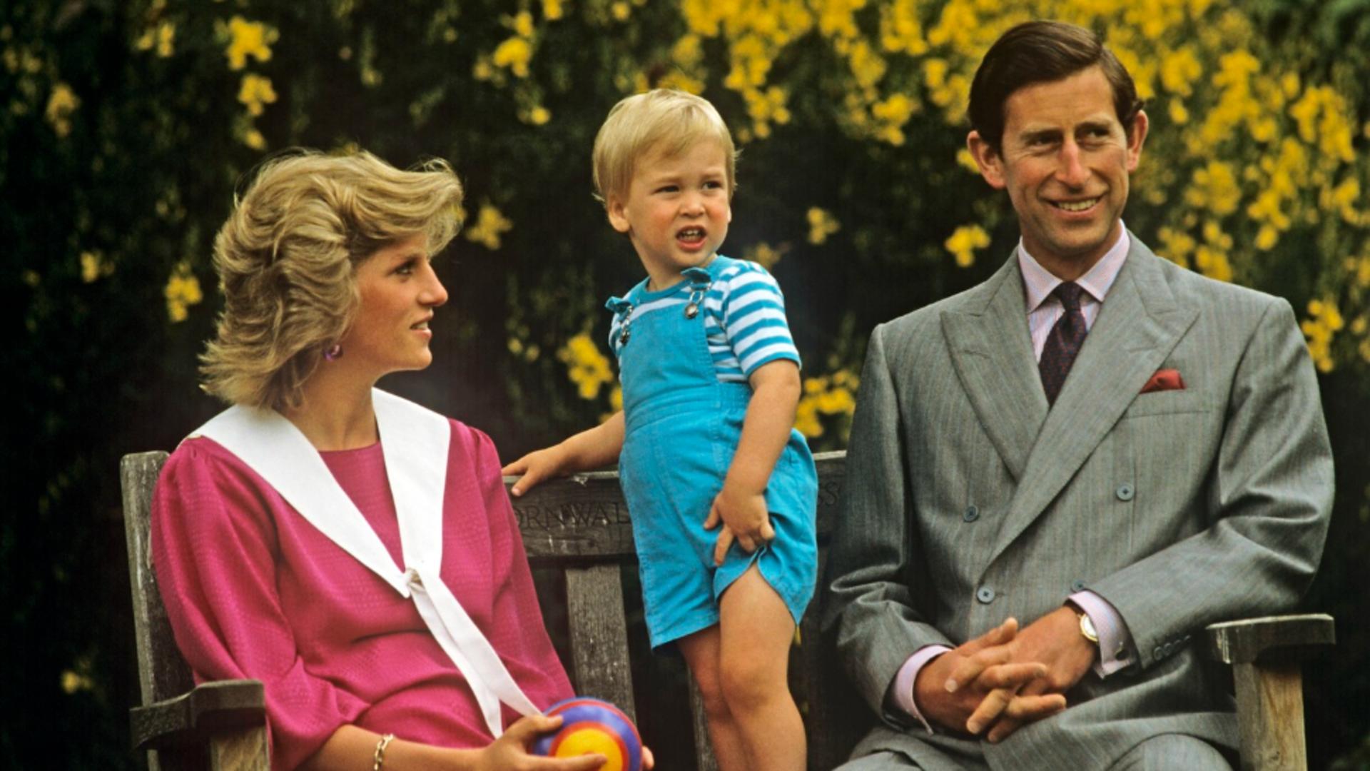 Prițul Charles și Lady Diana cu prințul William  (1985 - Profimedia)