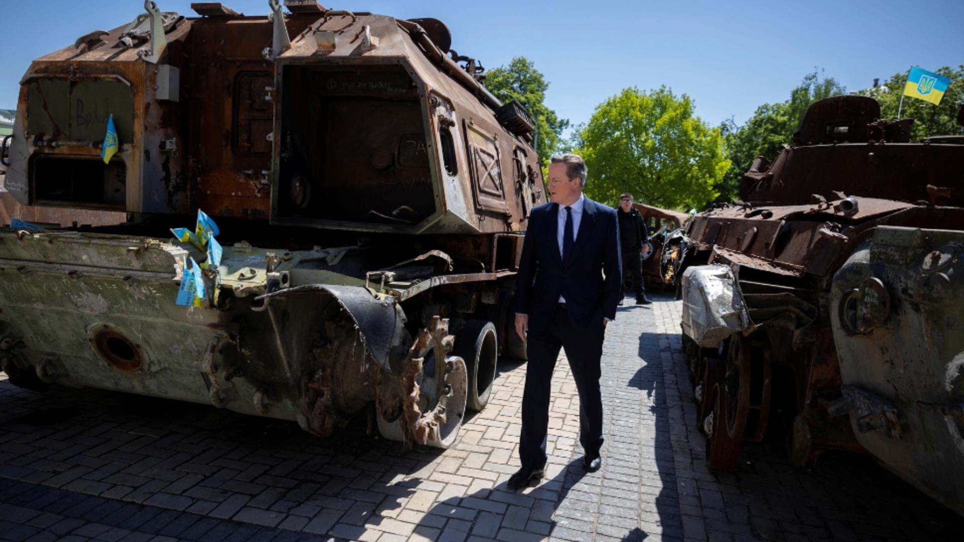David Cameron la Kiev/ Profimedia