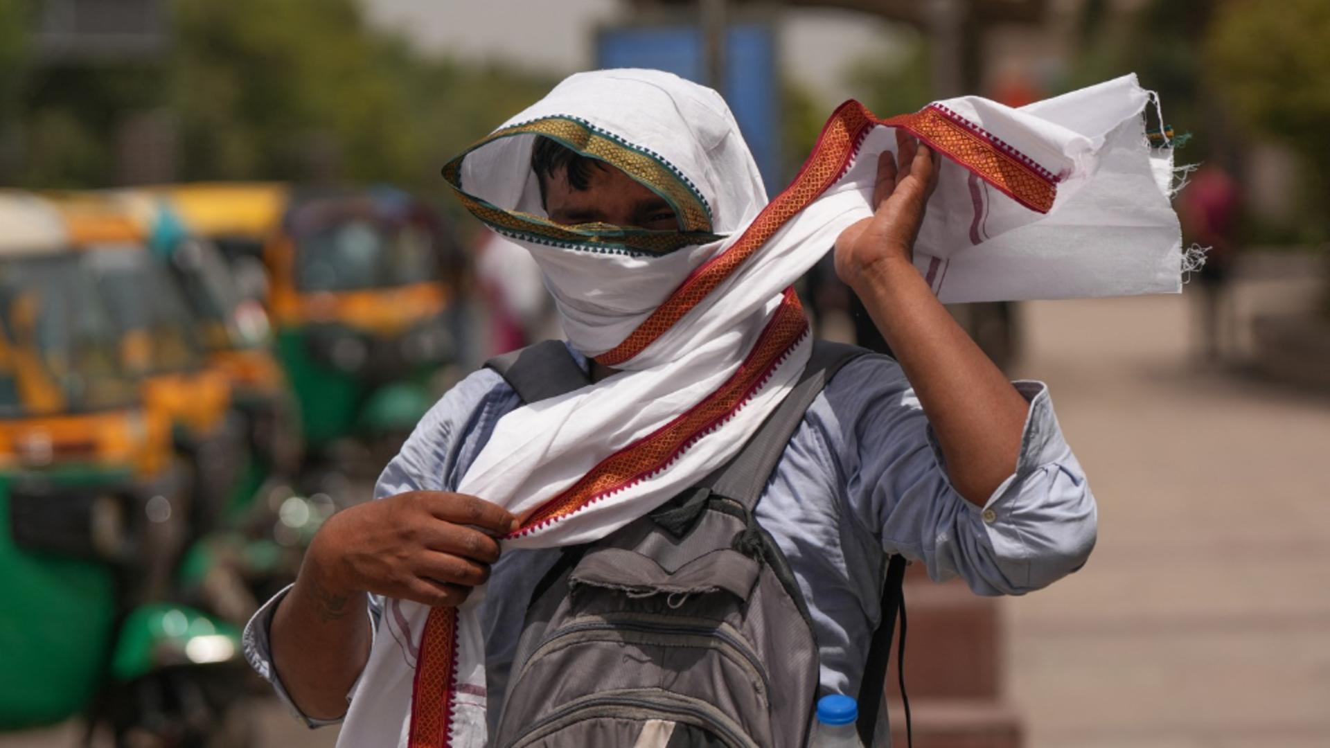 Temperatură record de 52,3°C, înregistrată miercuri la New Delhi. Foto: Profimedia