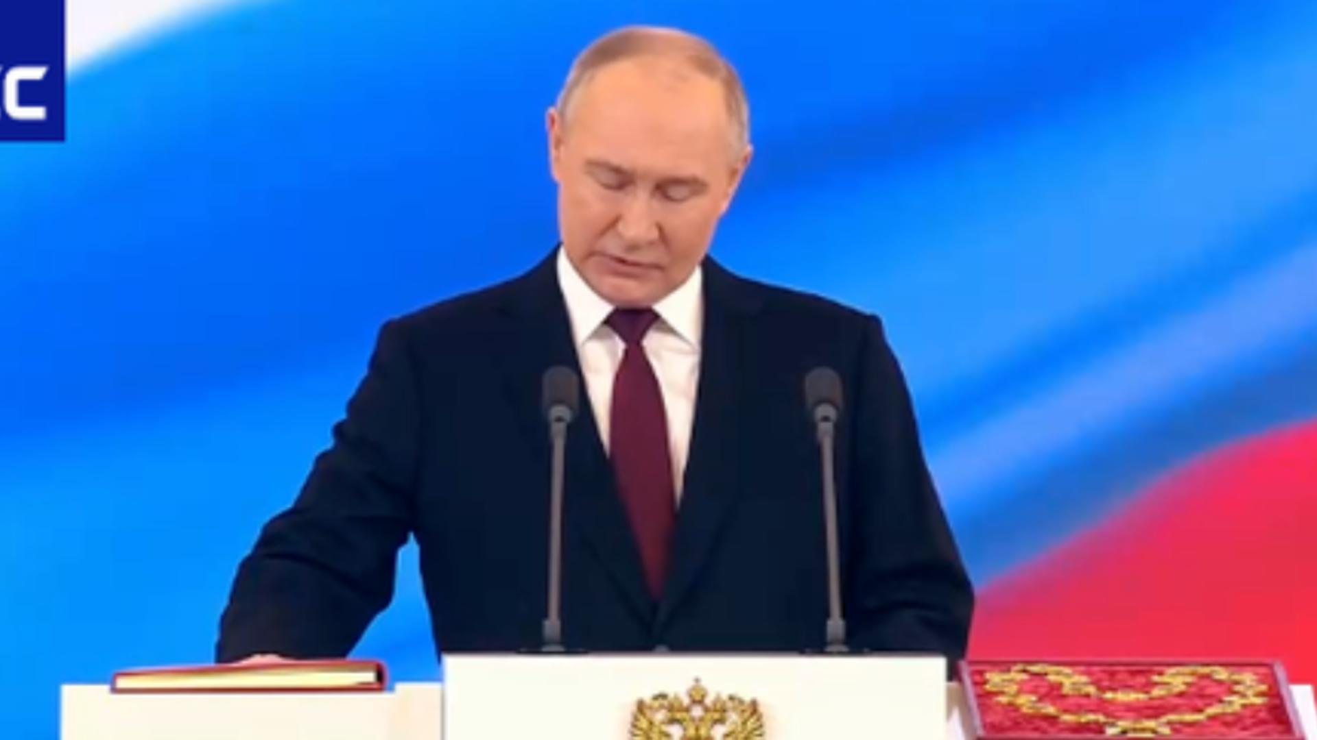 Vladimir Putin a preluat pentru a cincea oară funcția de președinte al Rusiei. Momentul depunerii jurământului – VIDEO