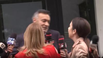 Surpriză de proporții pentru Florian Coldea! Generaul, întâmpinat cu un tir de întrebări de jurnalista Anca Alexandrescu, la sediul poliției din Voluntari/ Captură video