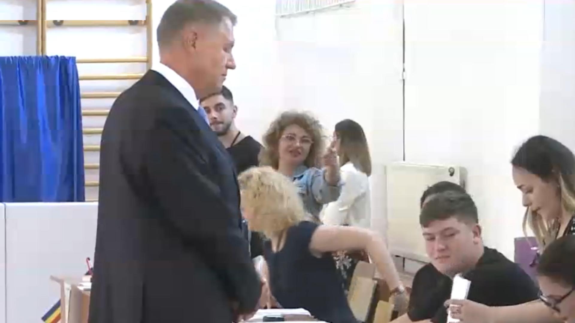 Președintele Klaus Iohannis a votat 