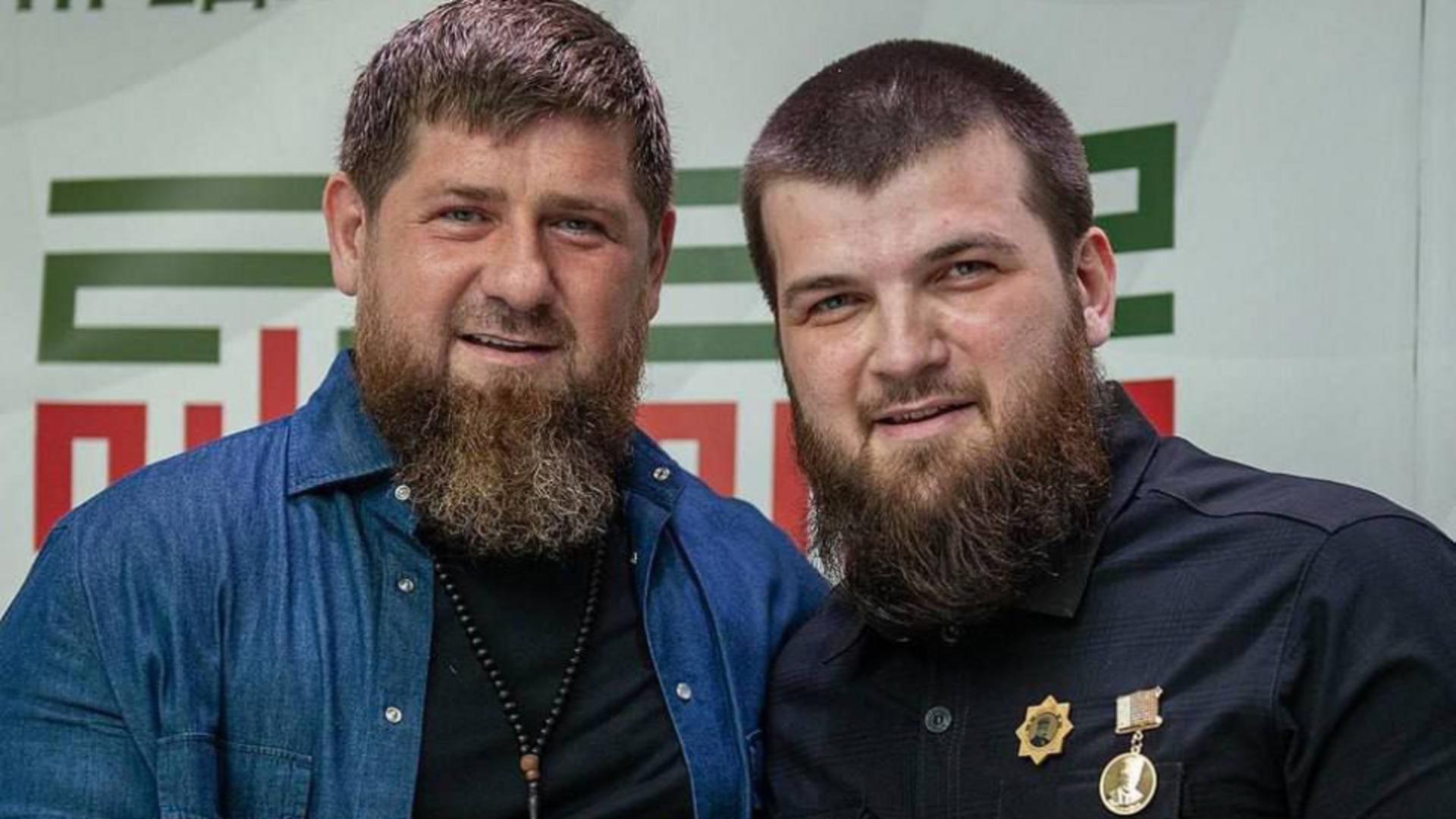 Ramzan Kadîrov și ministrul său, înlocuitor al tatălui la Transporturi. Foto/Profimedia