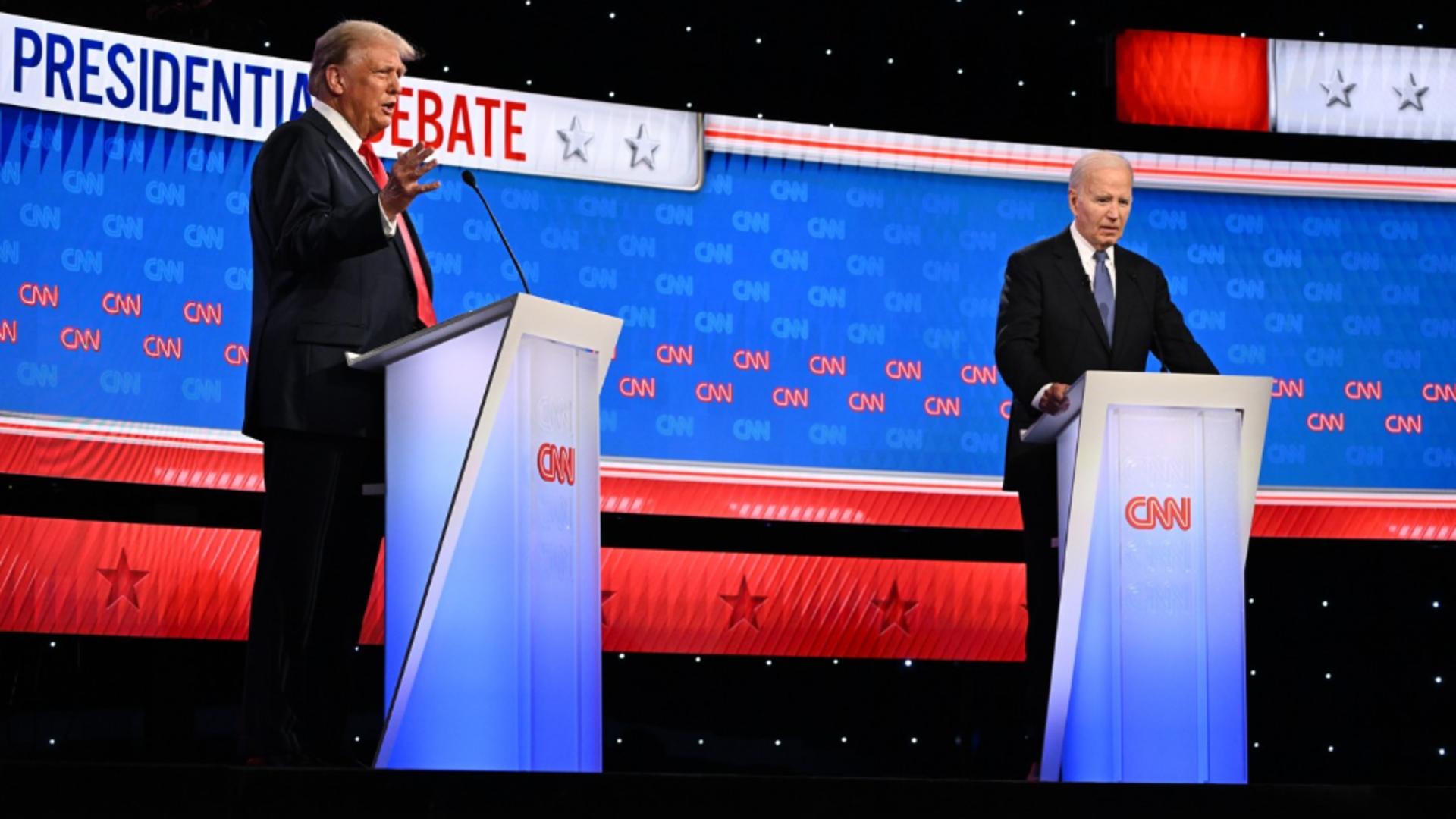 Donald Trump și Joe Biden în prima dezbatere din ultimii 4 ani. Foto/Profimedia