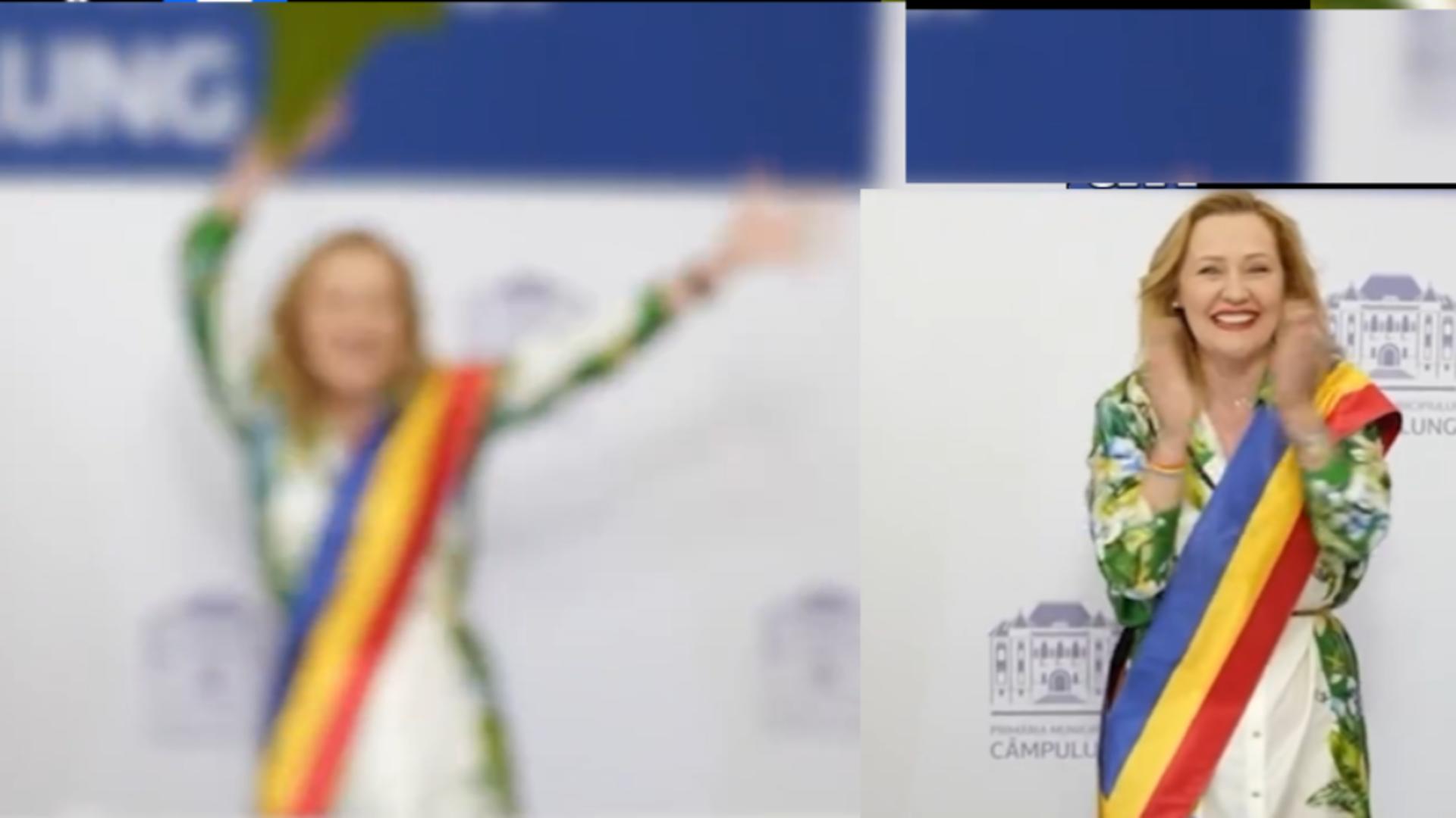 Lasconi, noua blondă a lui Băsescu, a transformat cununia civilă a unor tineri în show electroal – VIDEO