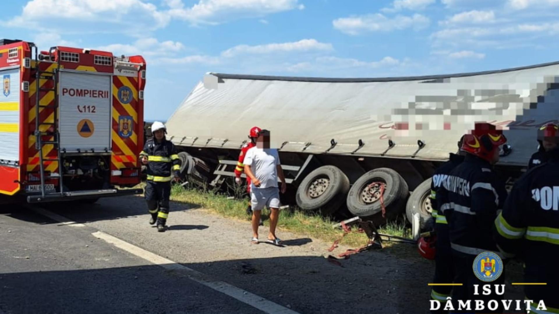 Pe sensul de mers al accidentului s-au format cozi kilometrice