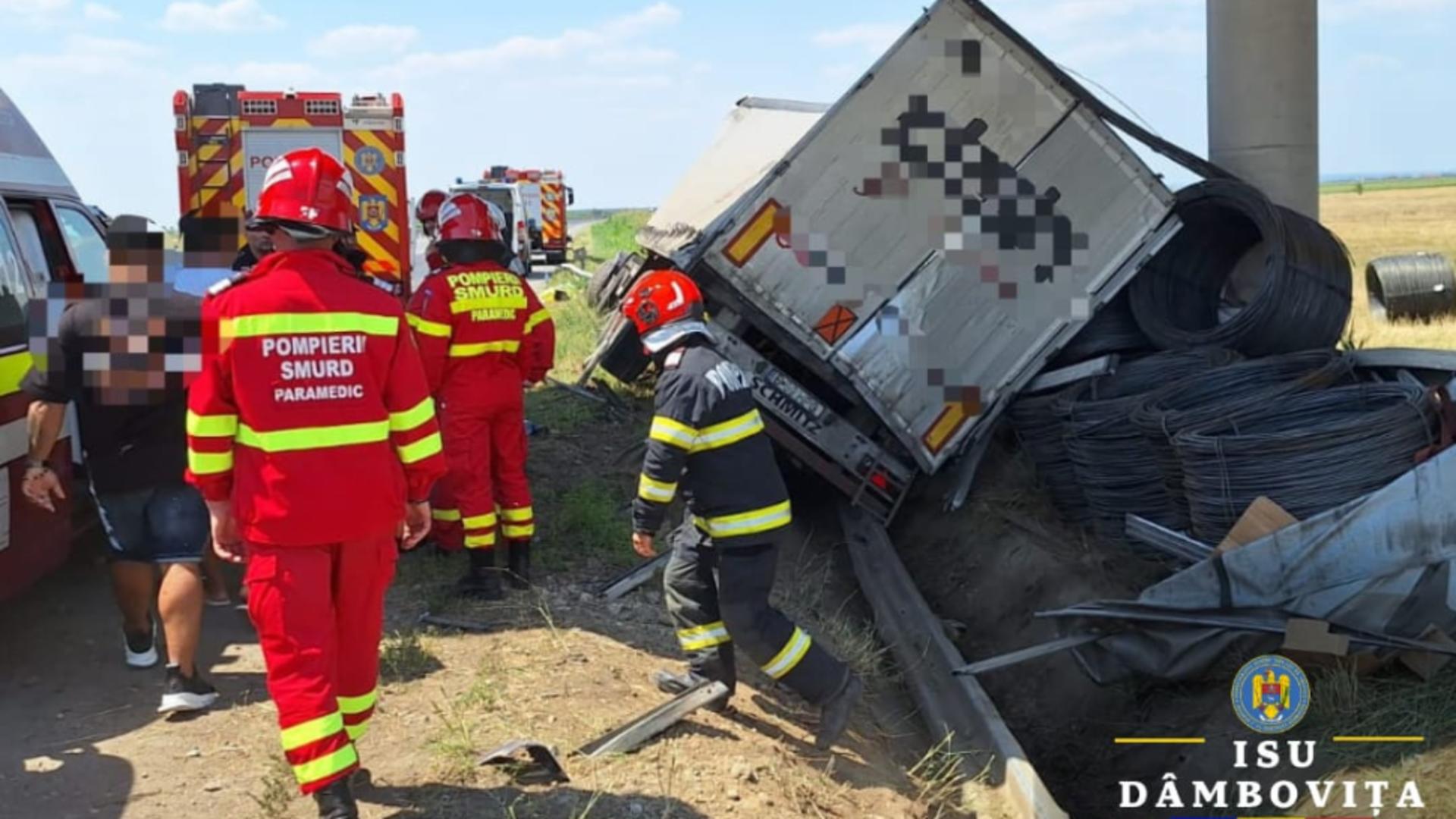 Pe sensul de mers al accidentului s-au format cozi kilometrice