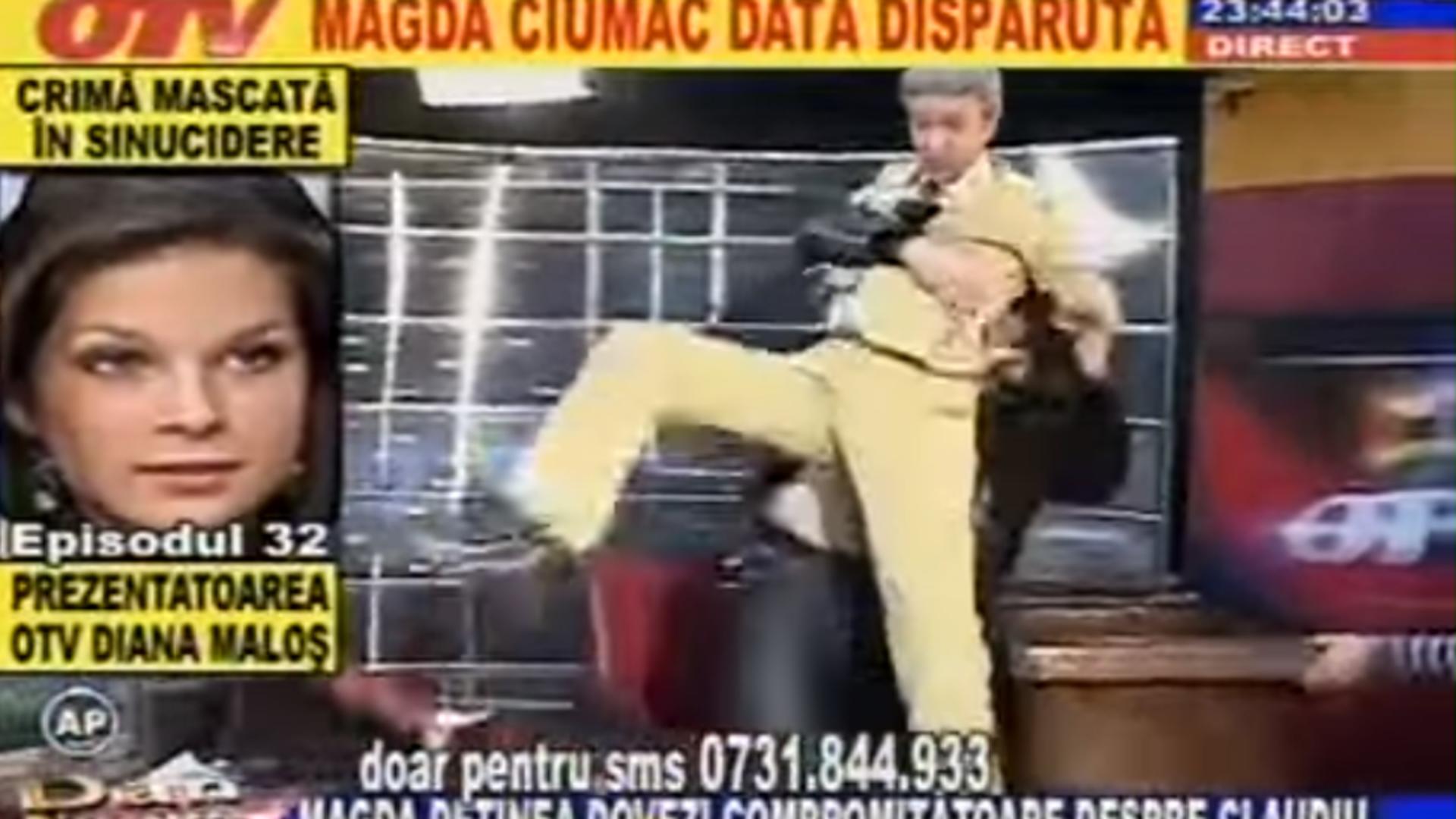 Vestitele scene cu Dan Diaconescu și Tolea Ciumac la OTV. Foto: YouTube