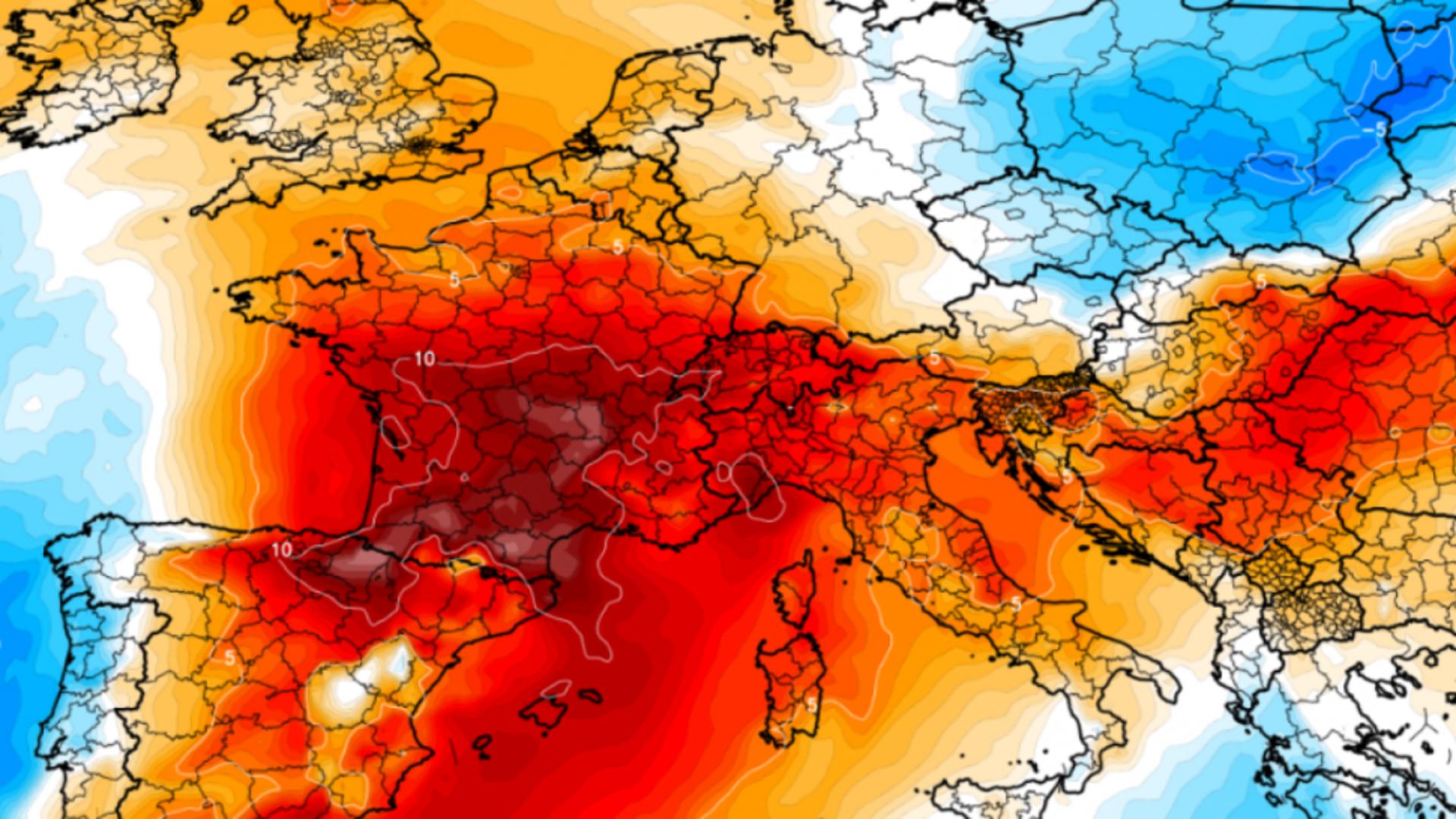 Canicula face ravagii în Europa: Temperaturi record în Spania