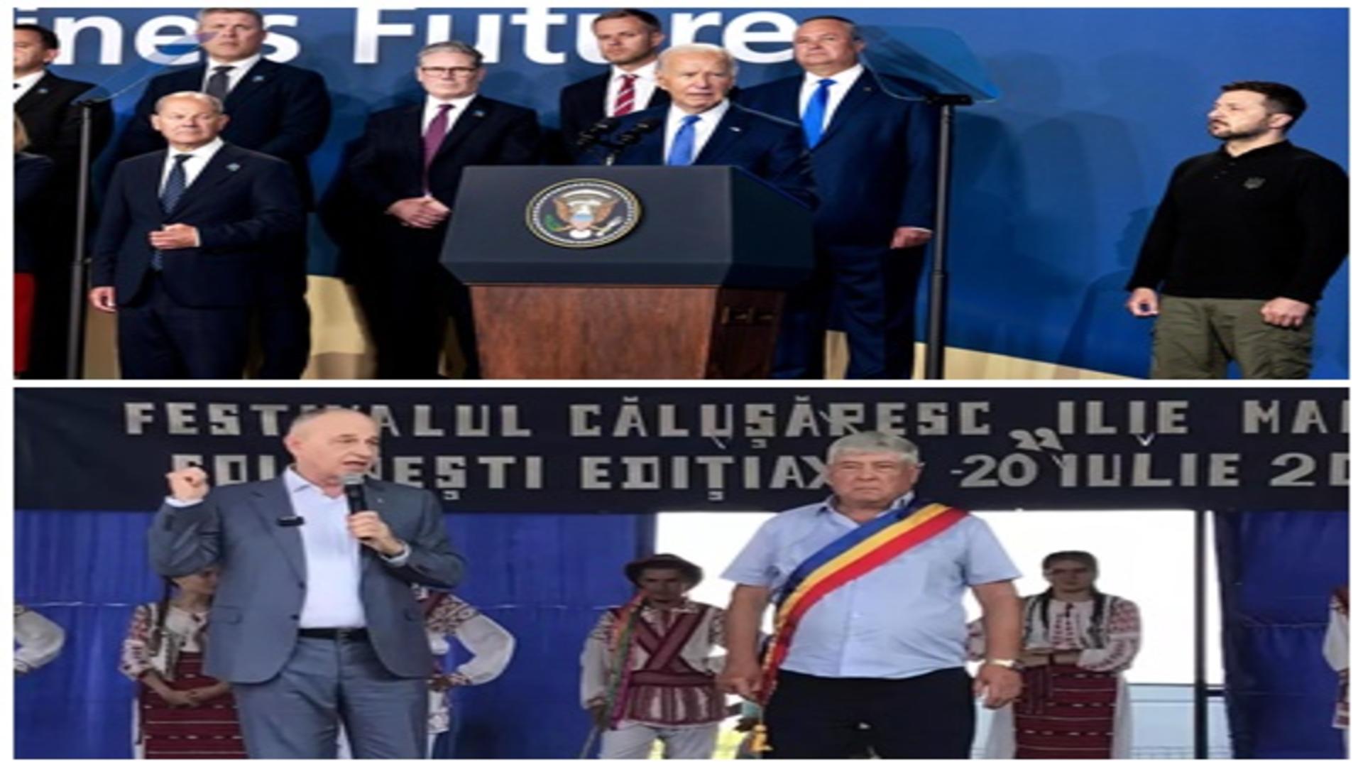 Candidatura lui Ciucă, lansată la Washington, a lui Geoană ...la Colonești? Miron Mitrea: E ușor hilară chestia asta/ Colaj foto