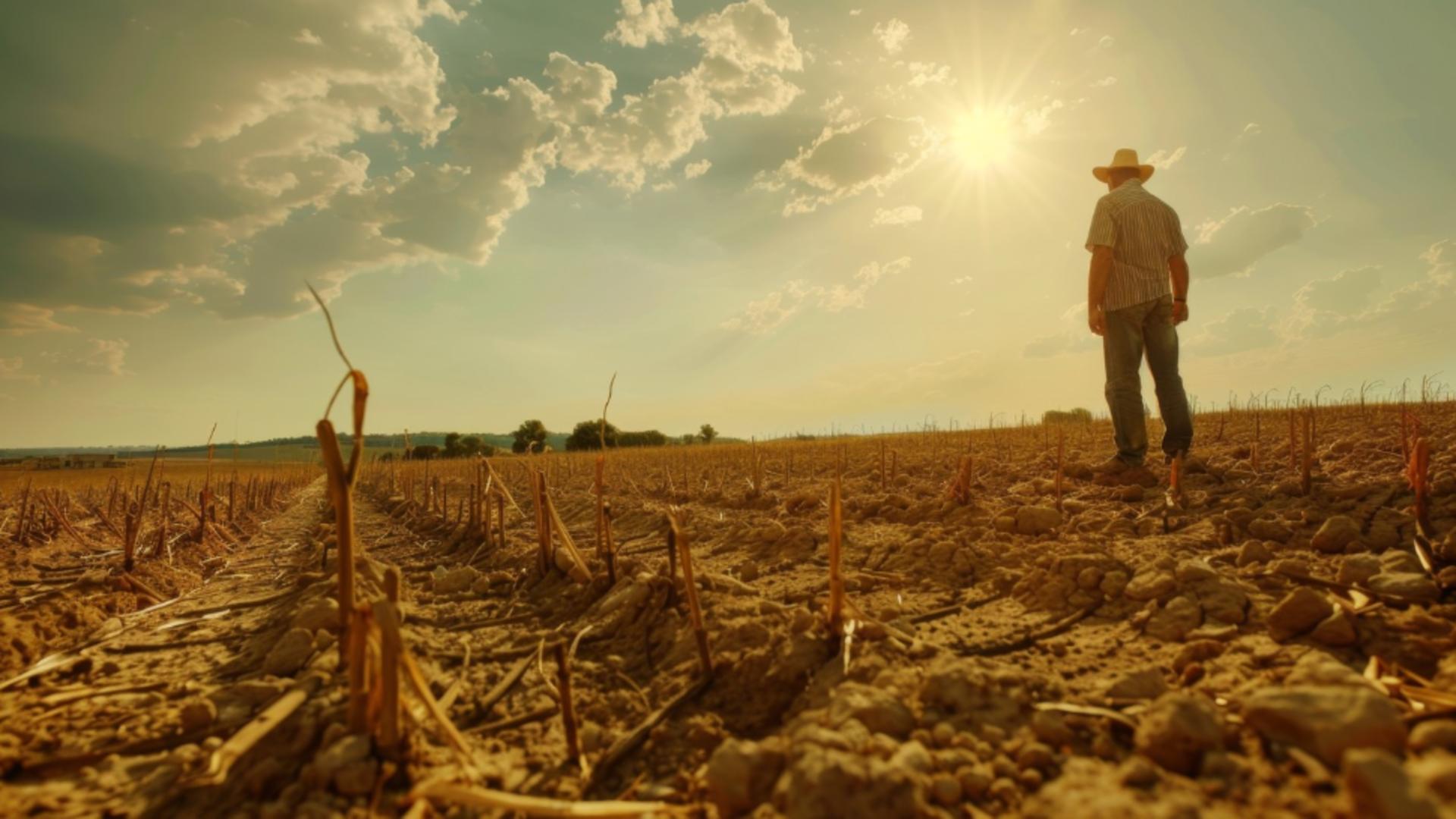 Seceta extremă a distrus hectare întregi de culturi. Foto/Profimedia