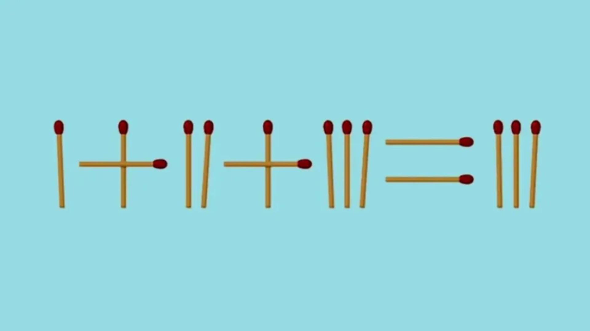 Testul IQ al zilei. Crezi că poți corecta ecuația I+II+III=III, în doar 10 secunde?