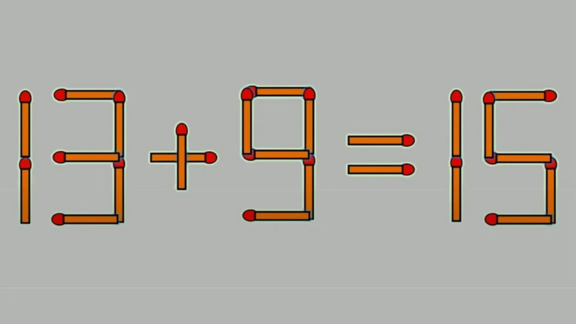 Test IQ! Doar persoanele cu  o minte ageră pot corecta ecuația 13 + 9 = 16 în doar câteva secunde