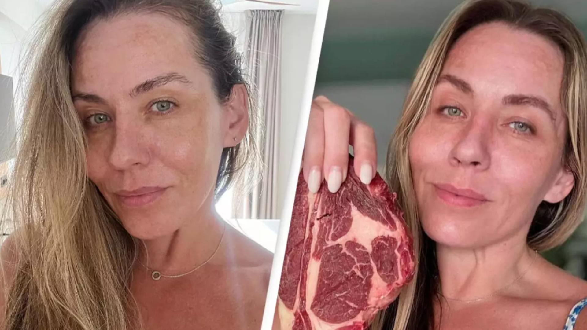 O femeie care a renunțat la dieta vegană și a trecut la una bazată doar pe hrană de origine animală a dezvăluit schimbările incredibile din corpul ei