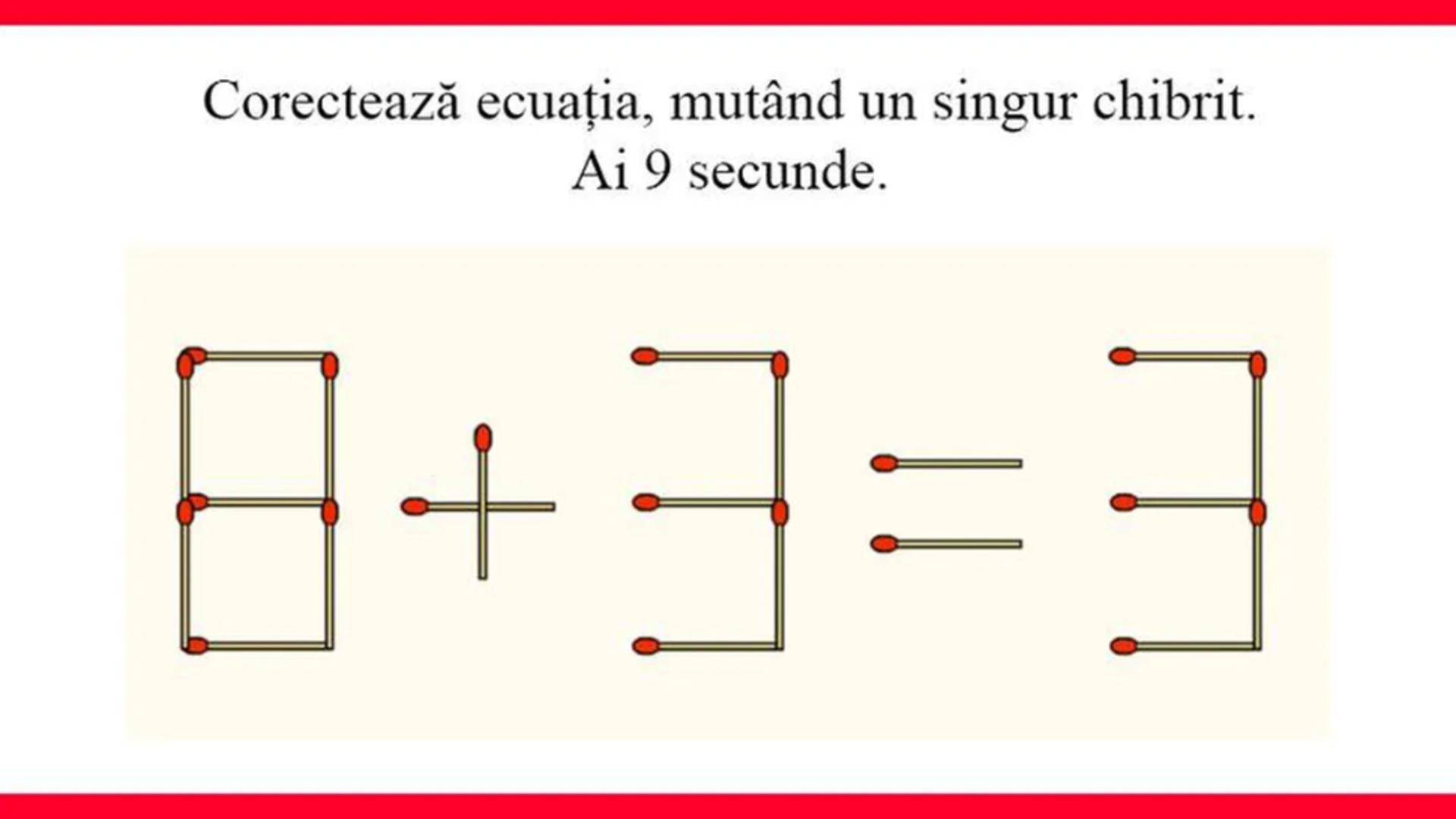 Testul IQ al zilei! Te provocăm să rezolvi problema 8+3=3