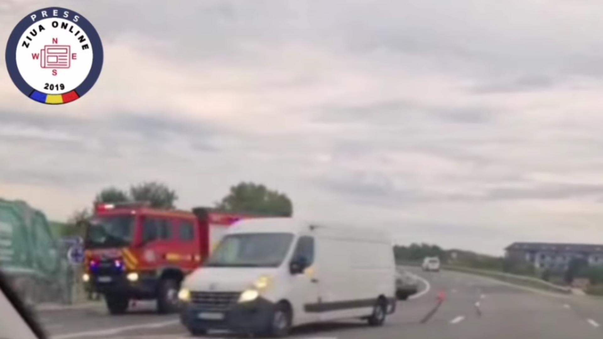 Accident rutier pe DN1! Patru tineri au fost spulberați de o dubă – VIDEO