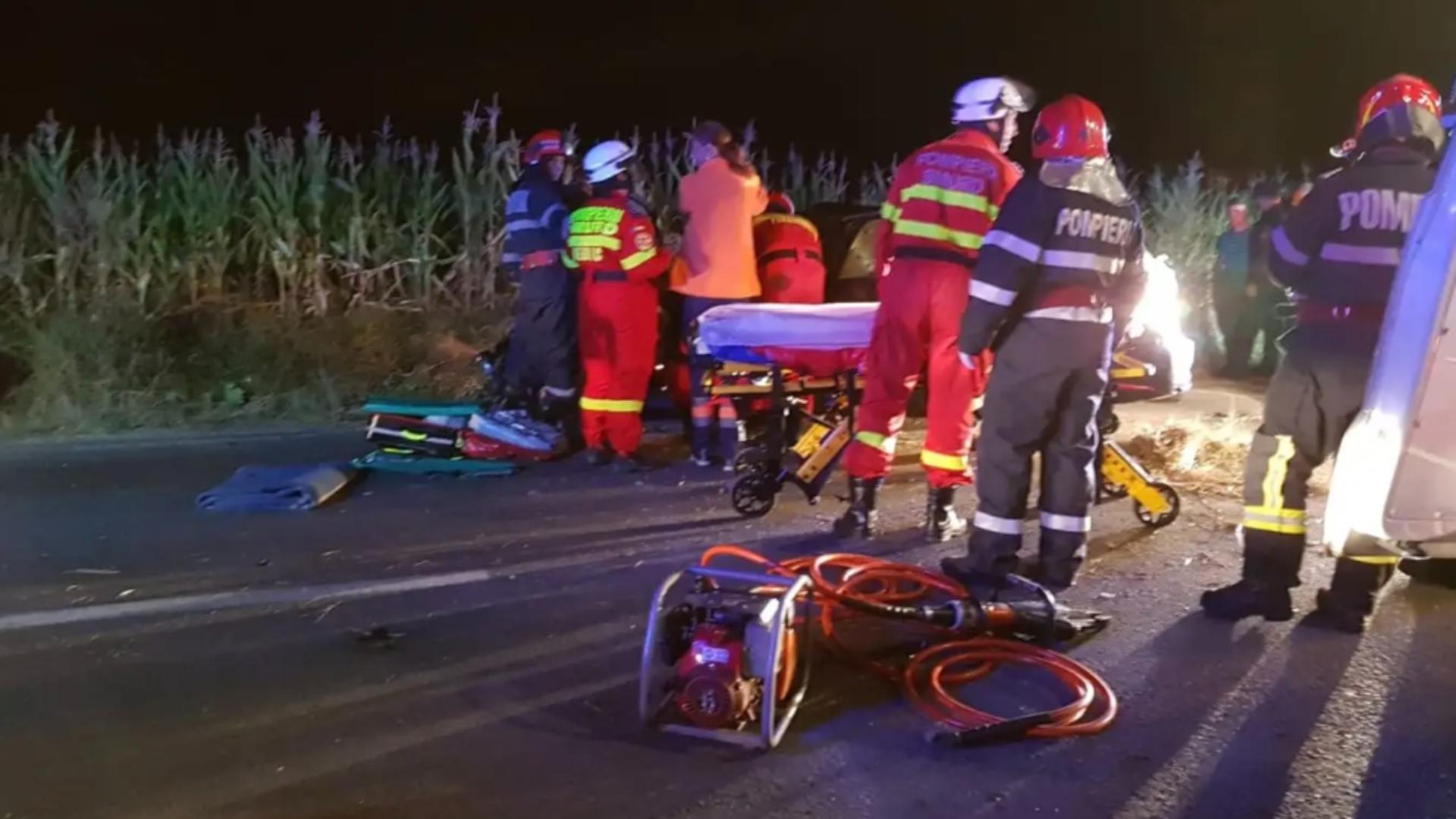 Accident înfiorător, în Argeș: un mort și doi răniți, după ce au căzut cu ATV-ul într-o râpă