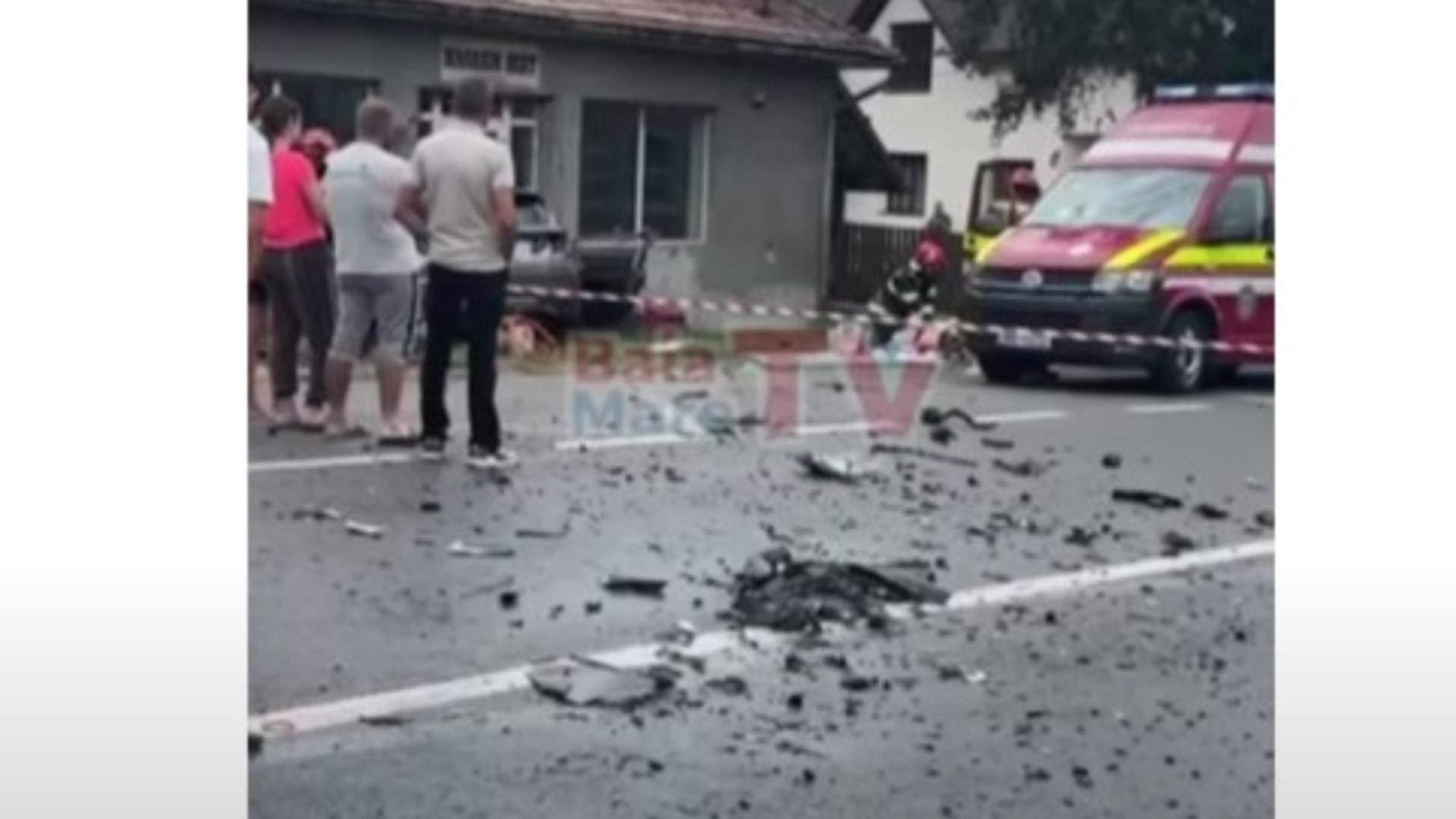 Accident pe contrasens. Șoferul vinovat a murit pe loc – VIDEO