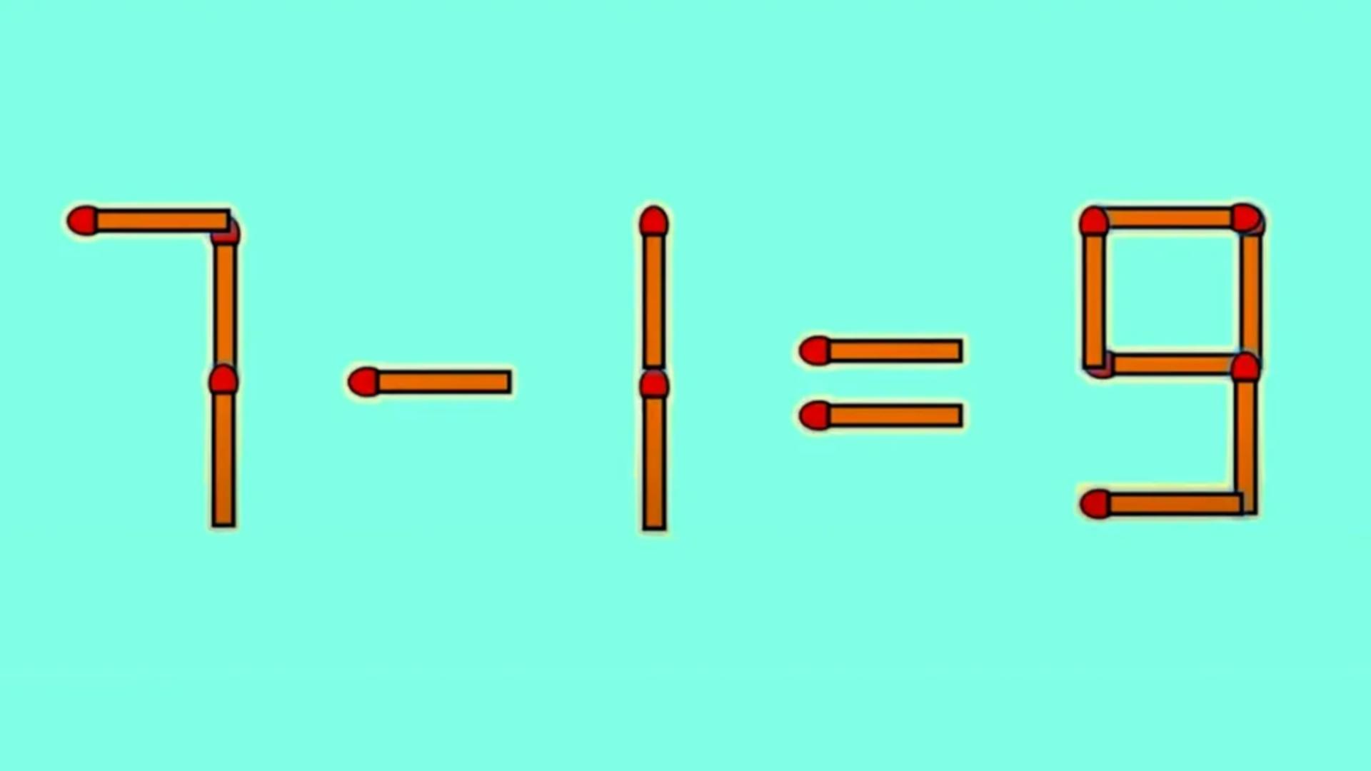 Test IQ doar pentru cei capabili. În cât timp puteți corecta ecuația matematică 7-1=9