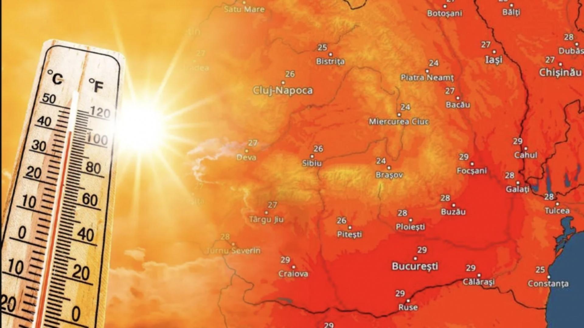 Prognoza meteo, 25 august