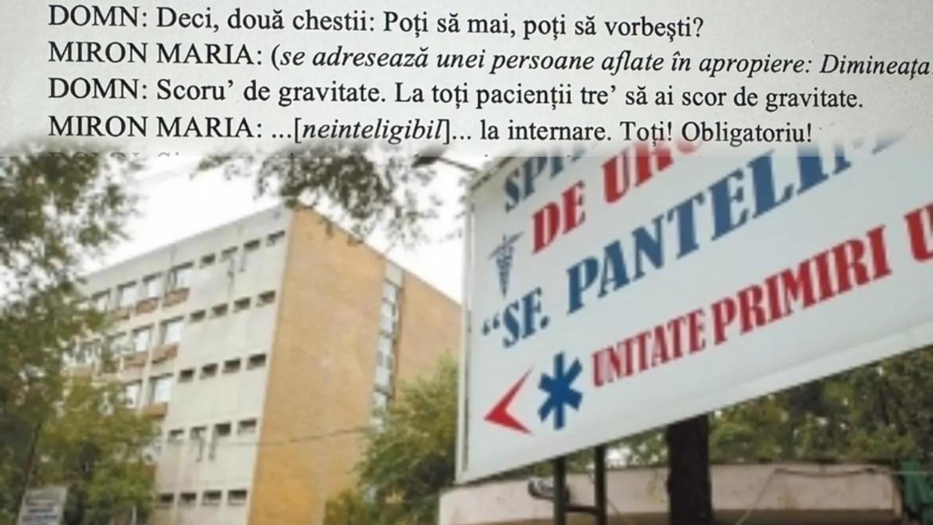 Șefa secției ATI de la Sf. Pantelimon a mers în fața anchetatorilor ca martor împreună cu avocatul Octavian Banu