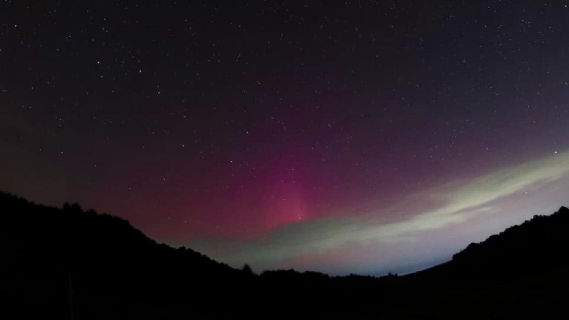 Imagine surpinsă în zona Runcu, Gorj (Astroinfo)