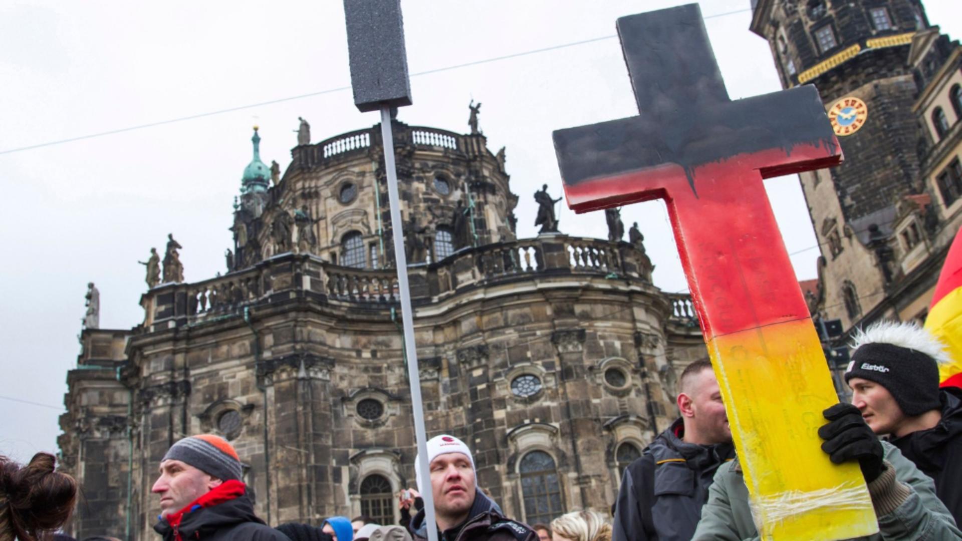 Proteste anti-migranti in Germania. Foto: Profimedia