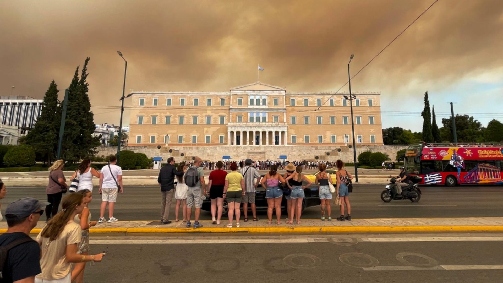 Grecia, sufocată de incendiile de pădure. Foto: Profimedia