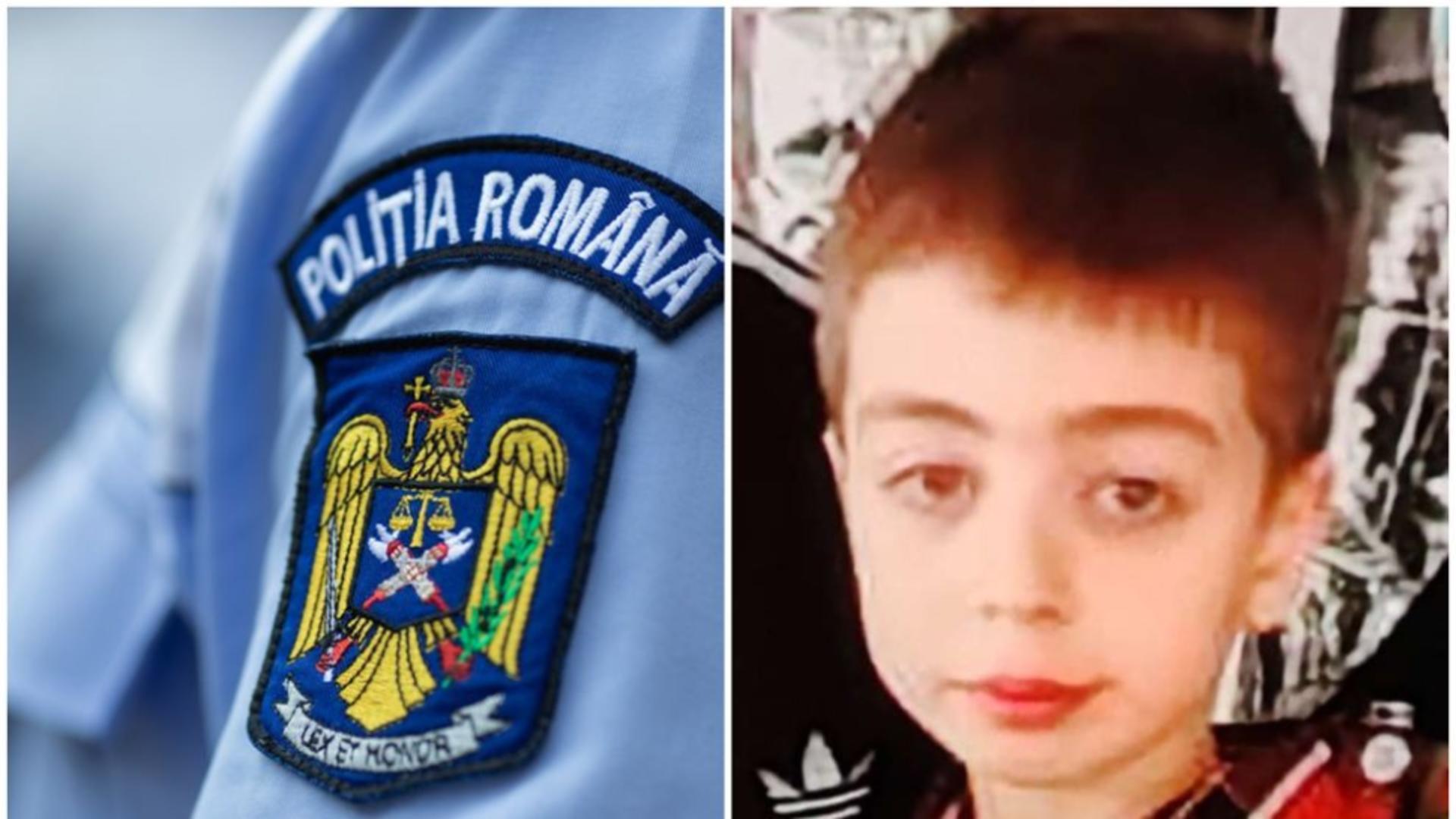 Mihai din Dâmbovița a fost găsit. Incredibil unde l-au găsit oamenii legii pe minorul de 10 ani