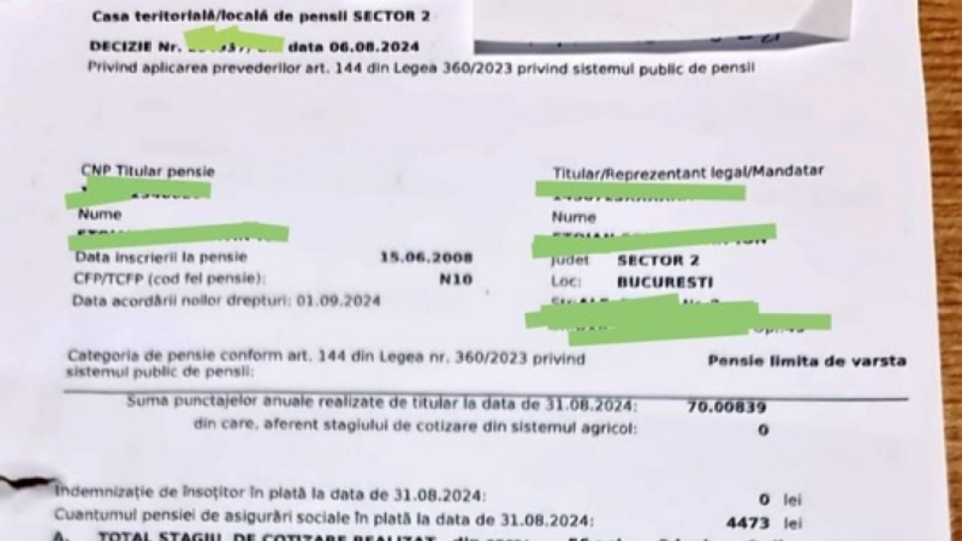 Casa Naţională de Pensii a venit cu noi PRECIZĂRI. Ce se întâmplă dacă valoarea de pe cupon nu corespunde cu decizia de recalculare? – EXEMPLE