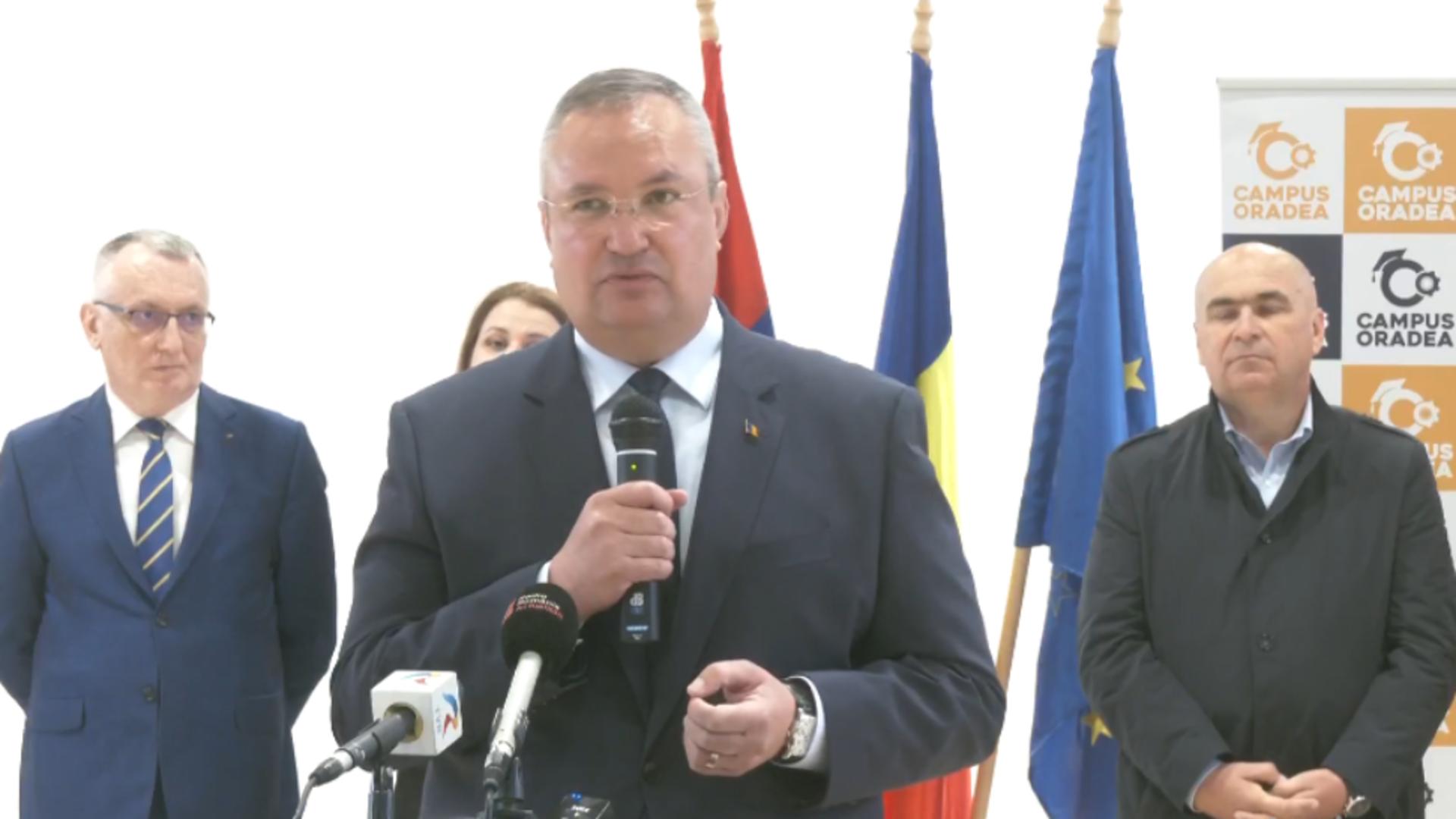 Ciucă, la inaugurarea primului campus de învăţământ dual din Oradea: Este un model de urmat/ Captură video