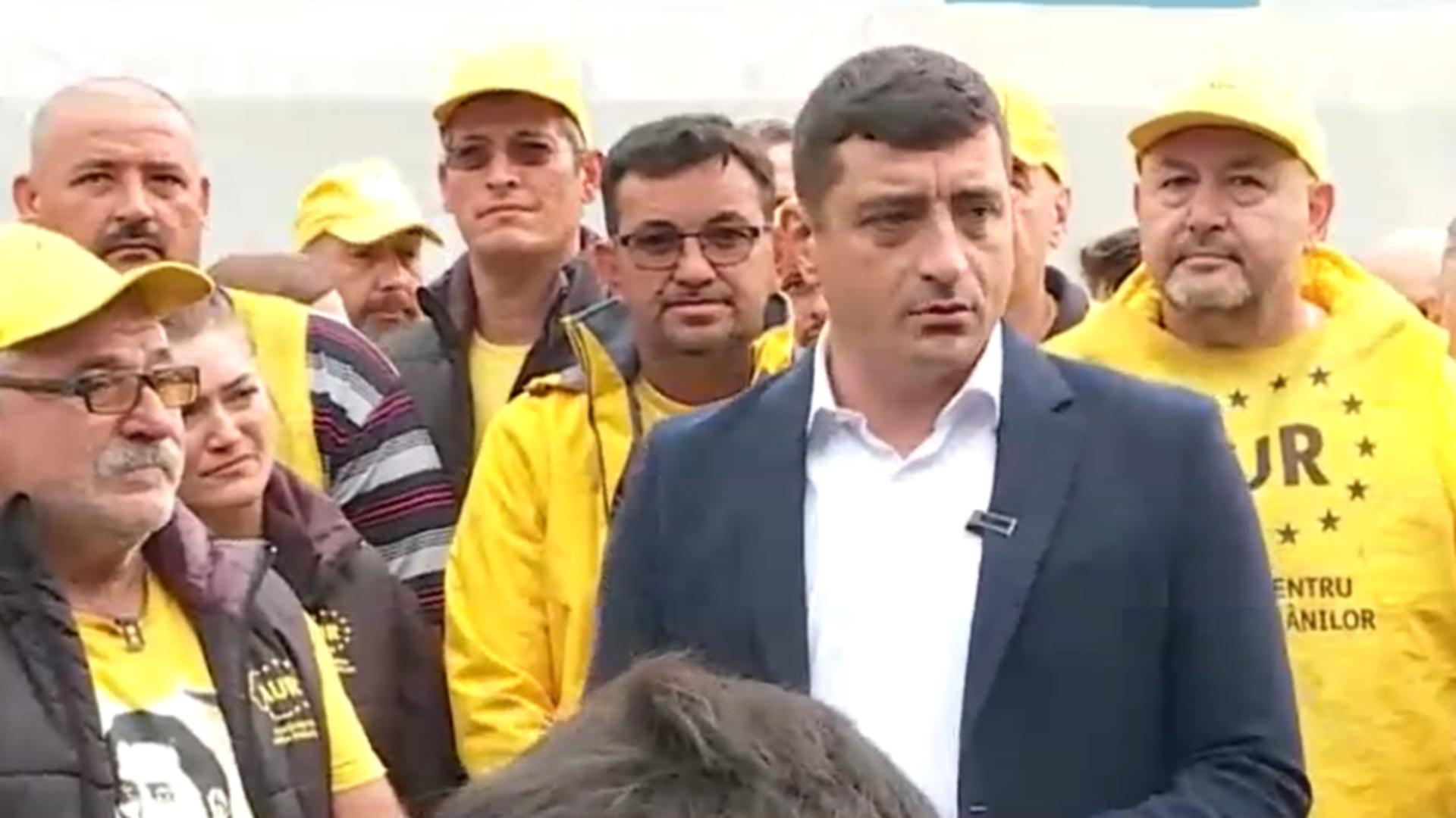 Alegeri prezidențiale. George Simion își depune dosarul de candidatură la BEC. Mesajul transmis de liderul AUR românilor/ Captură video