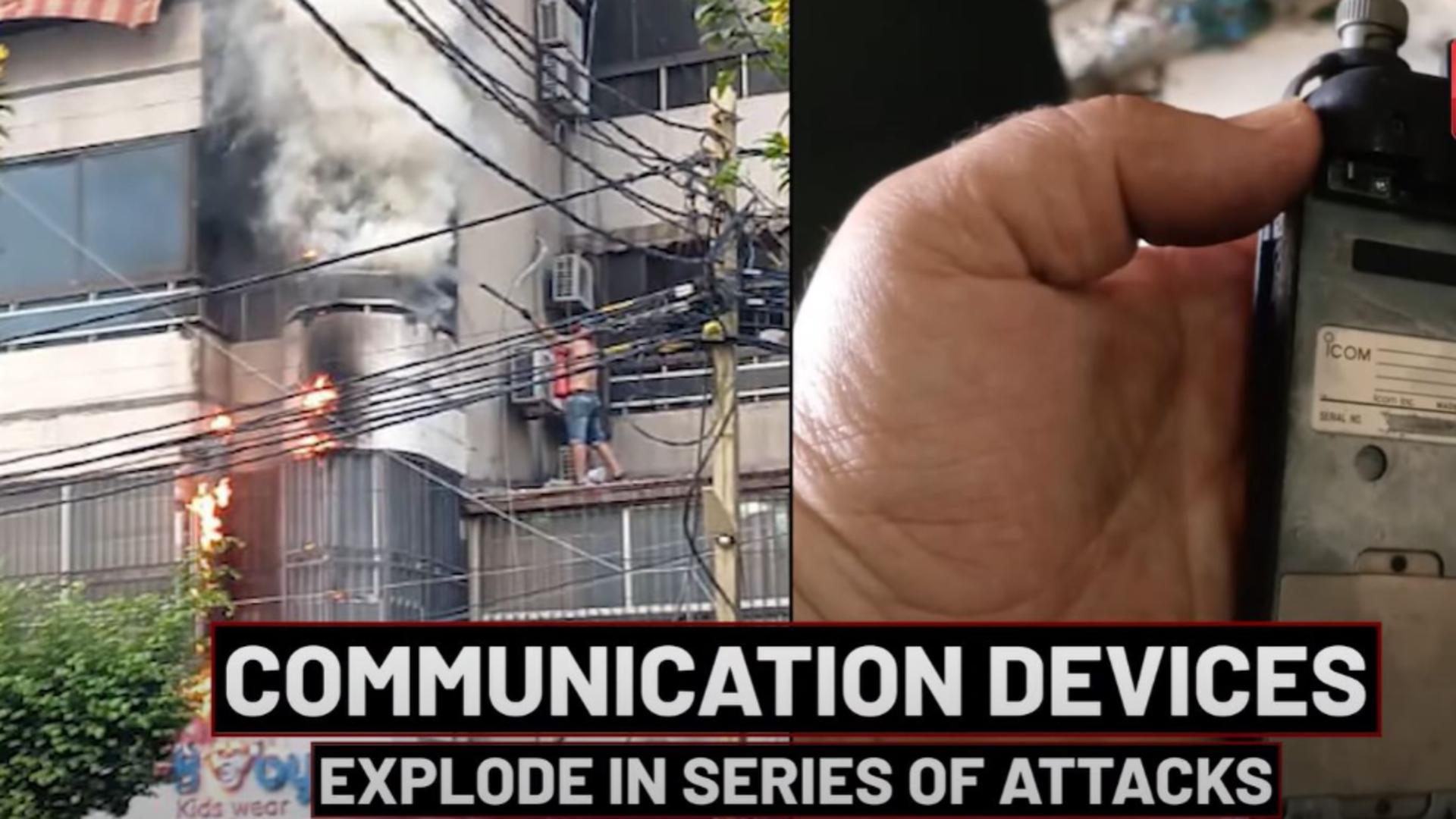 Walkie Talkie explodează în mâinile unor membri Hezbollah. Foto/Captură video