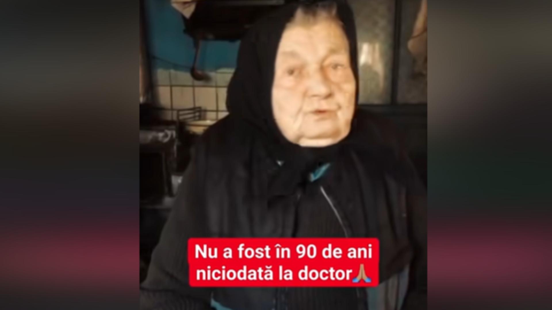 Bunica de 90 de ani care nu a fost niciodată la doctor