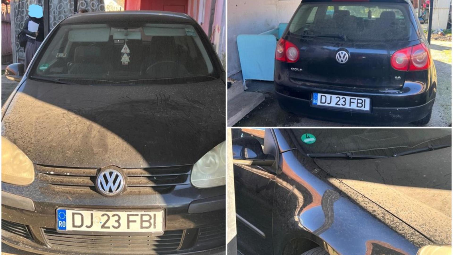 ANAF scoate la licitație un Volkswagen Golf din 2004 cu numărul de înmatriculare „FBI”. Care este prețul unei astfel de mașini