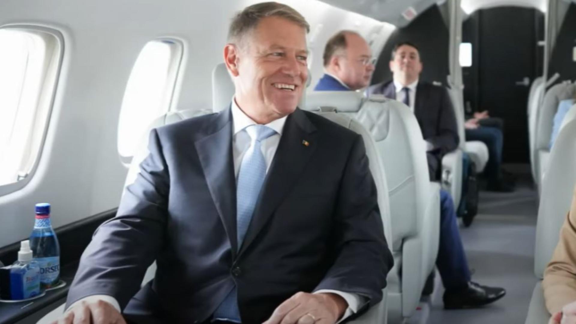 Iohannis se bucură, din nou, de condiții de superstar, în drum spre adunarea ONU. Foto/Captură foto