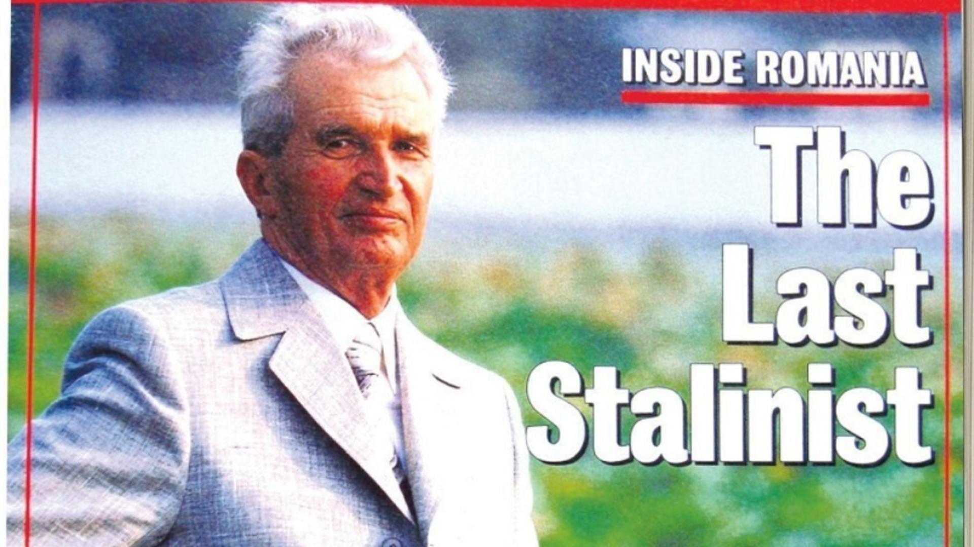 Coperta publicației Newsweek din august 1989, în care a apărut interviul acordat de Nicolae Ceaușescu