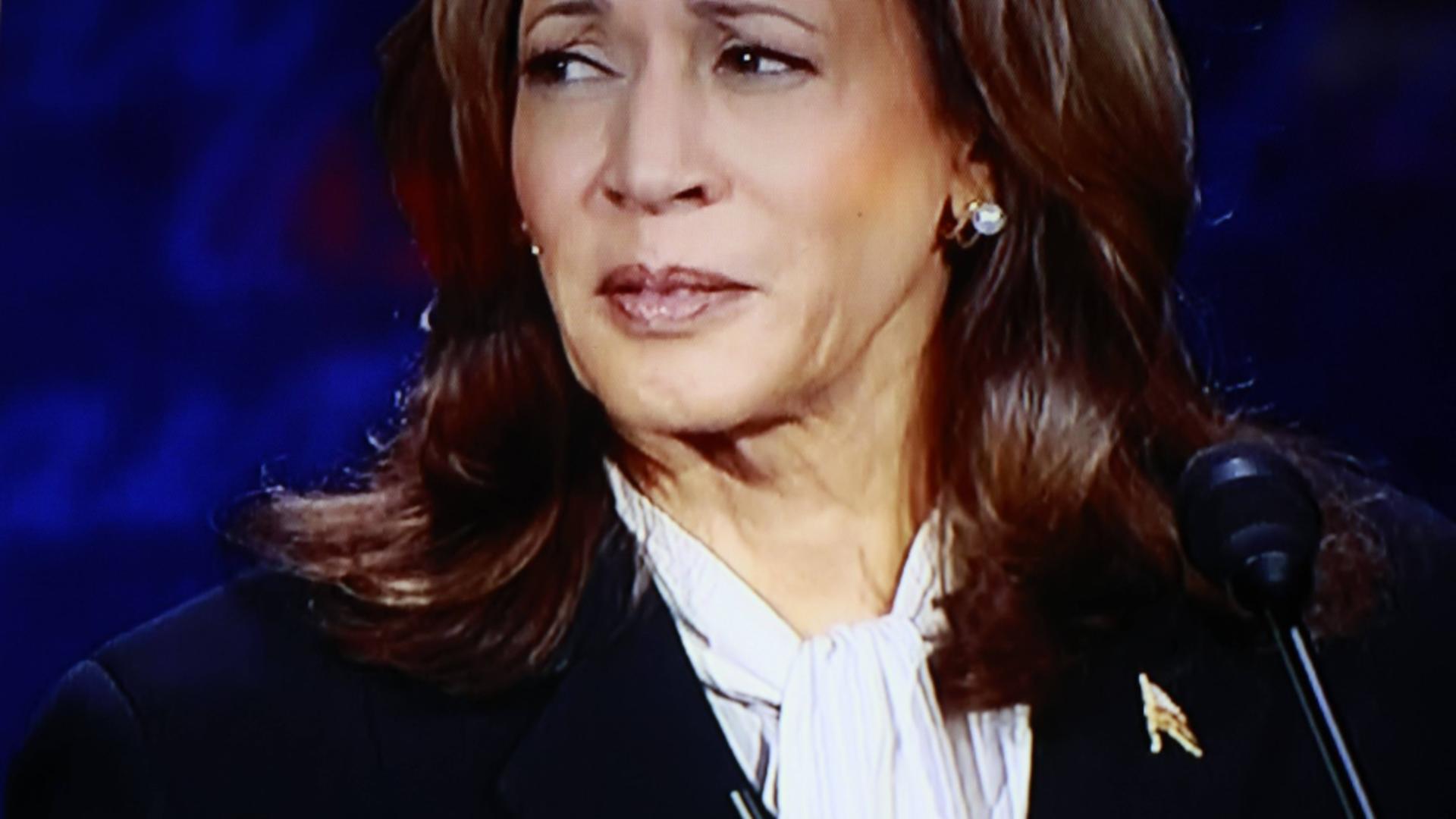 Kamala Harris la dezbaterea cu Donald Trump. Foto: Profimedia