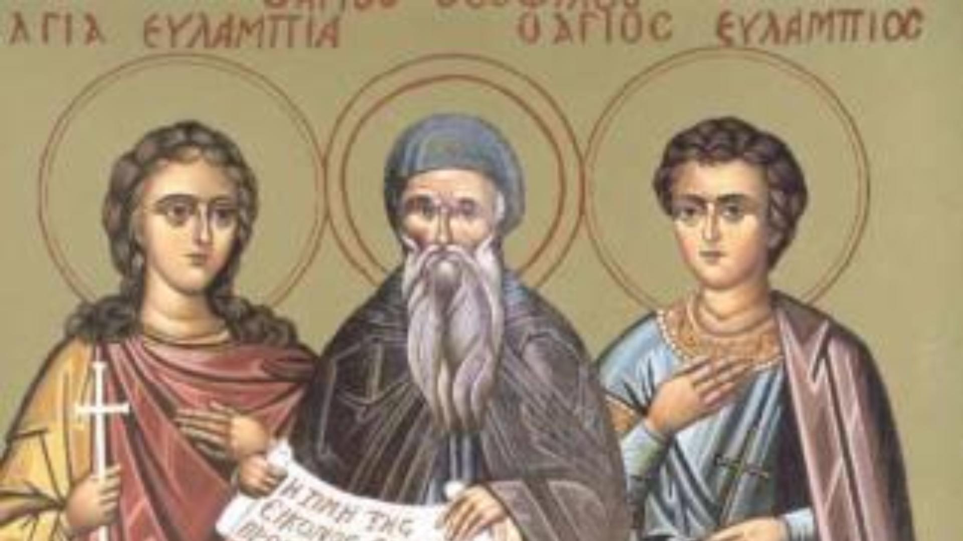 Sfintii Mucenici Evlampie si Evlampia; Sfantul Ambrozie de la Optina